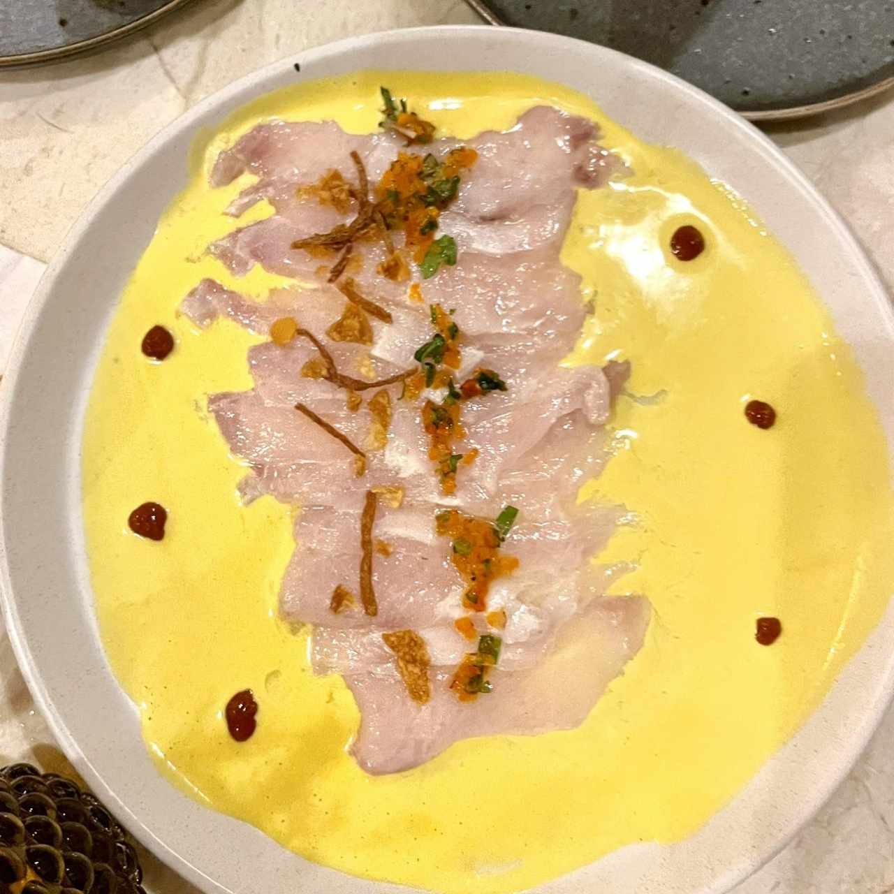 Tiradito de pescado 