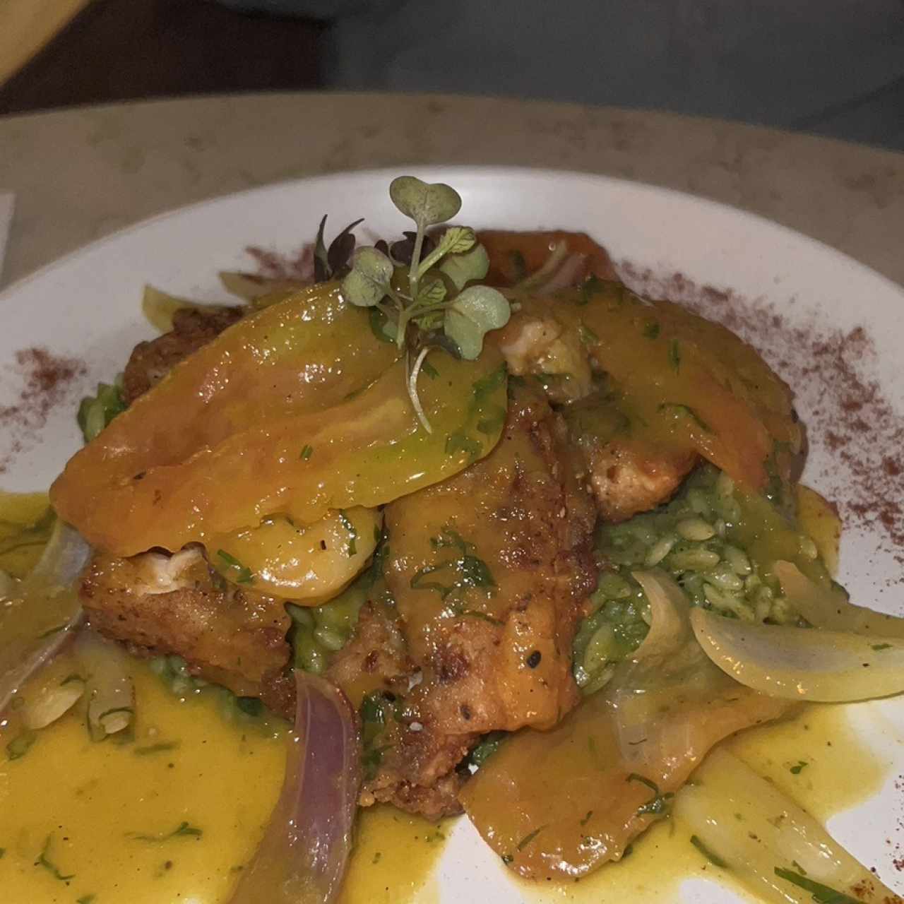 Pescado a la chorrillana