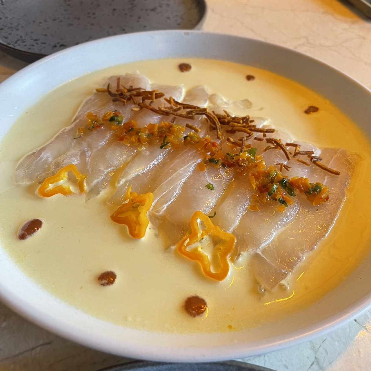 Tiradito de pescado