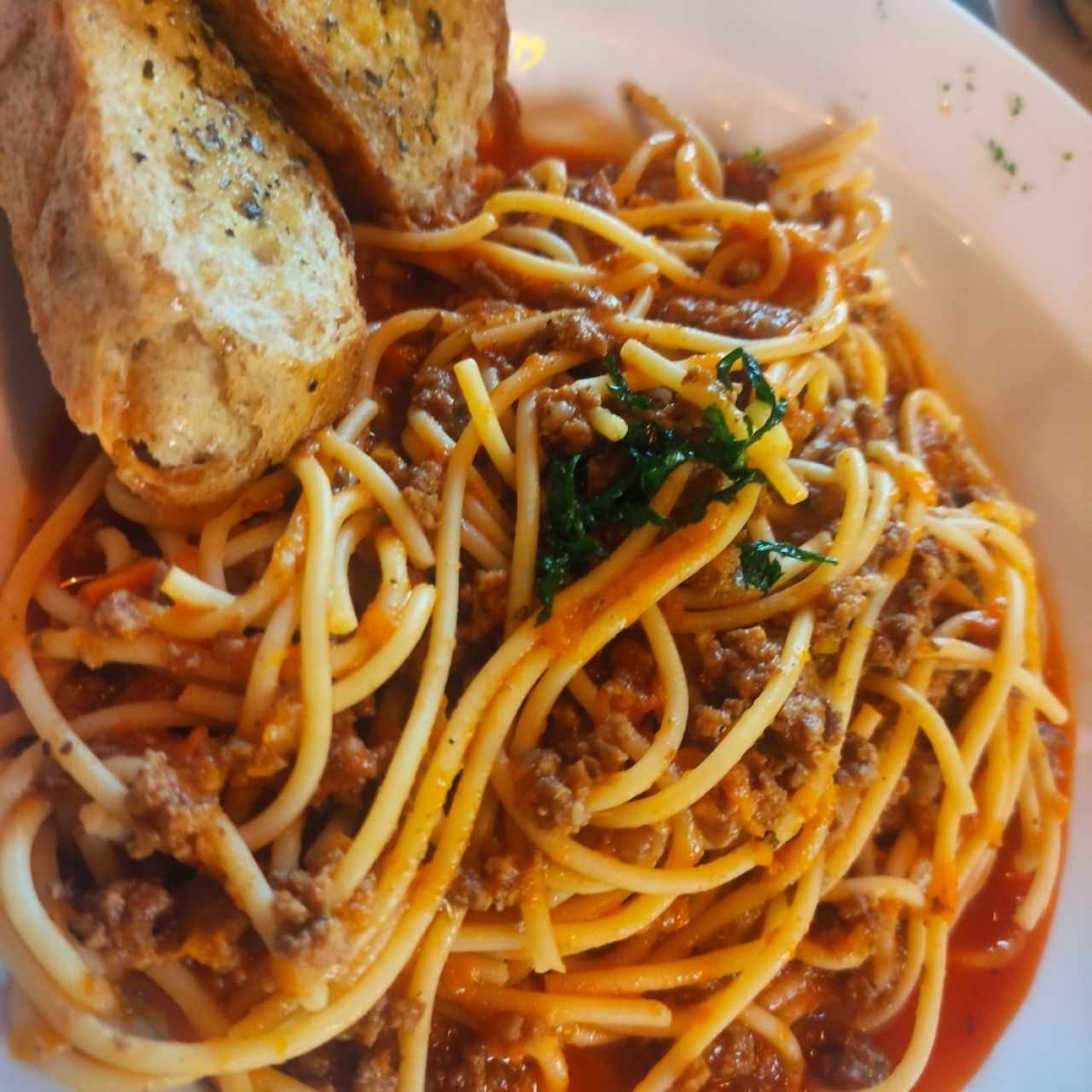 Nuestras Pastas - Penne Bologna ( Lo pedí con spaghetti)