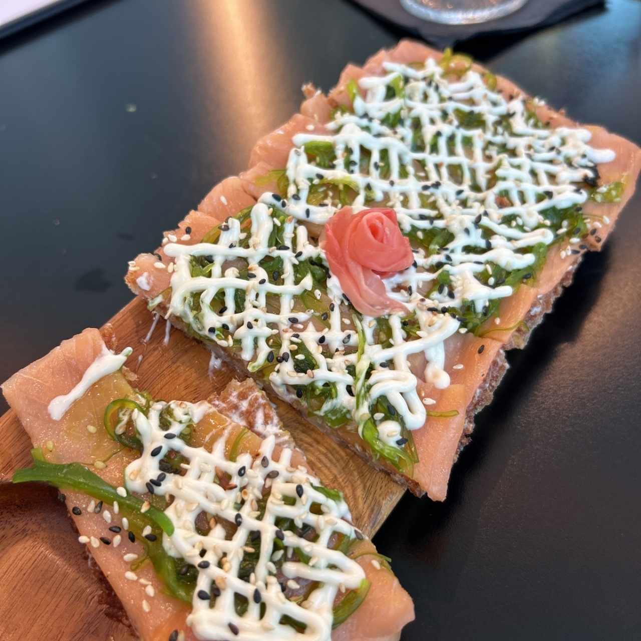 Sushi Pizzas - Smoked Salmon