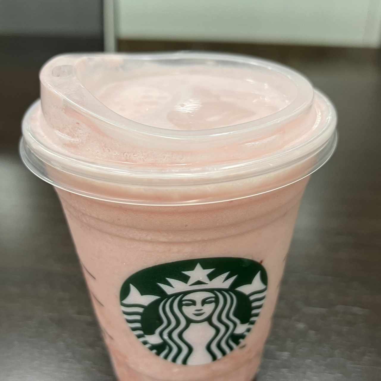 Frapuchino de fresas con yogourt