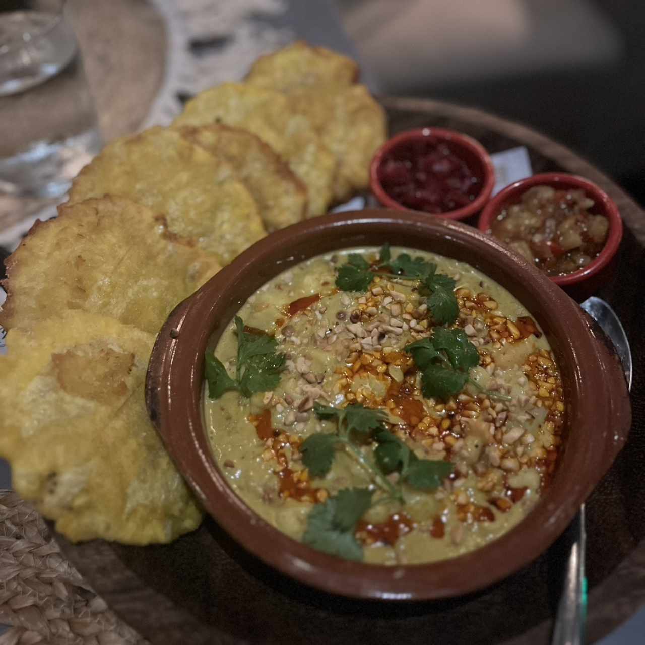 Patacones y Camarones Isla Manzanillo Platter (GF)