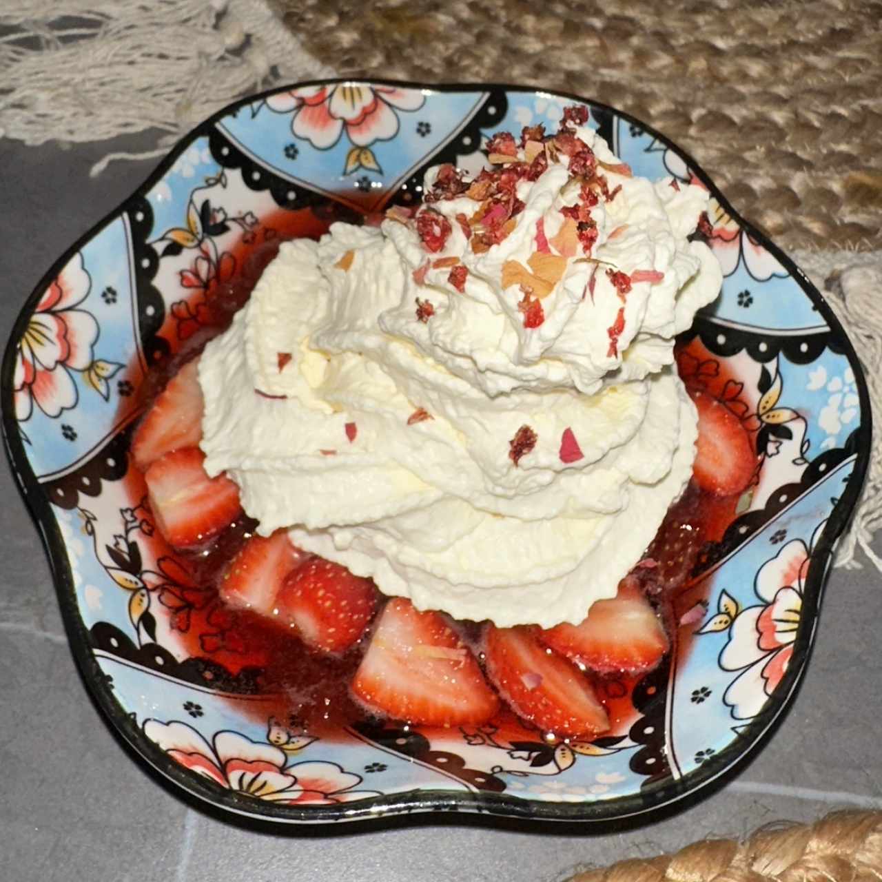 Fresas con crema de Boquete