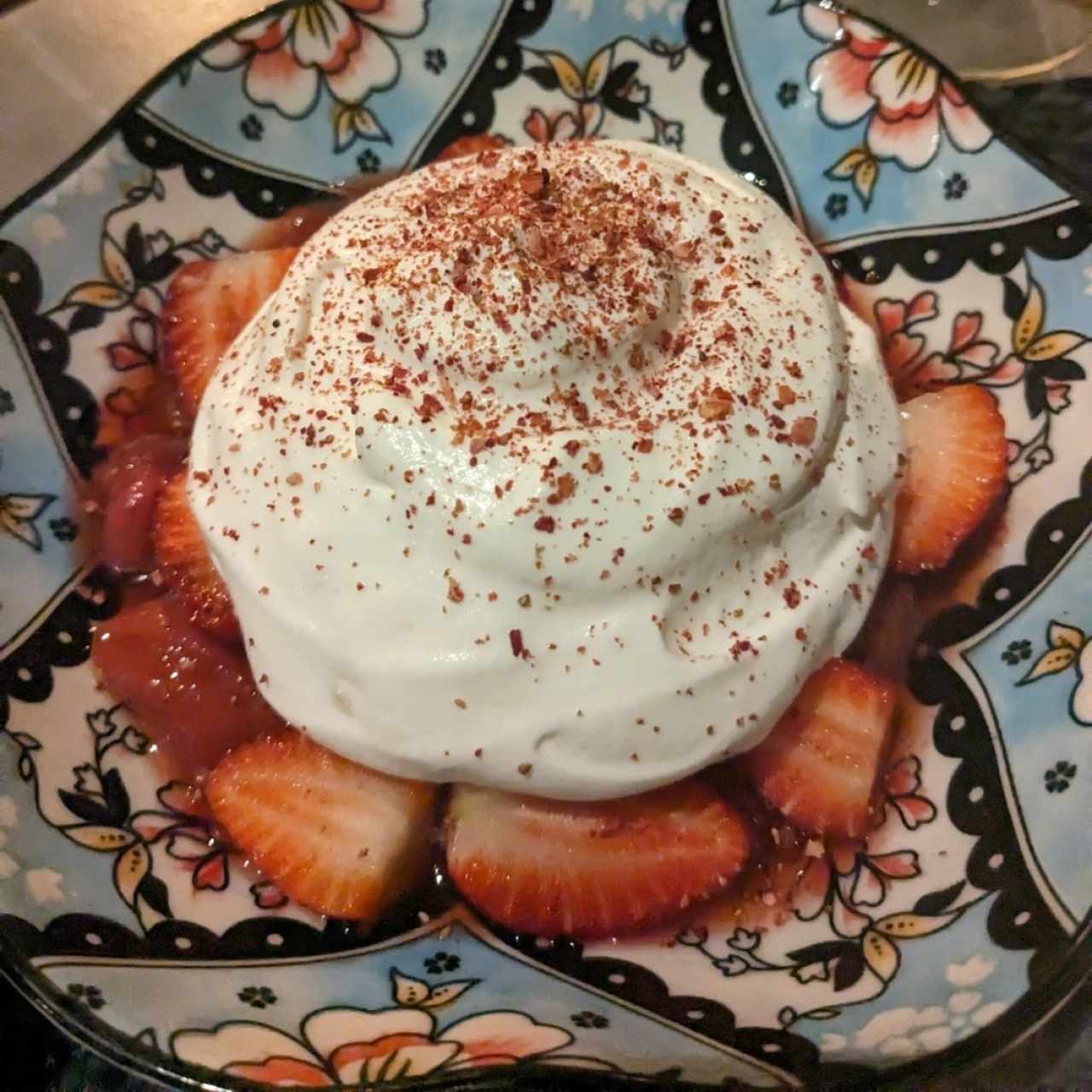 Fresas con crema de Boquete