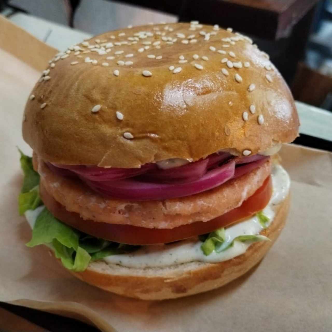 Burger de salmón