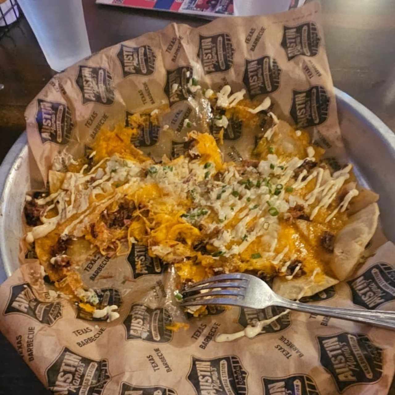 Nachos con brisket