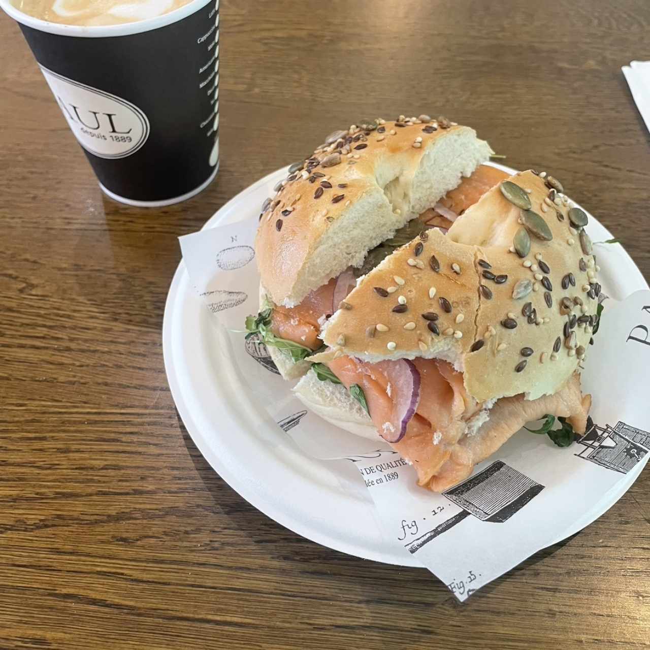  Bagel de salmón 