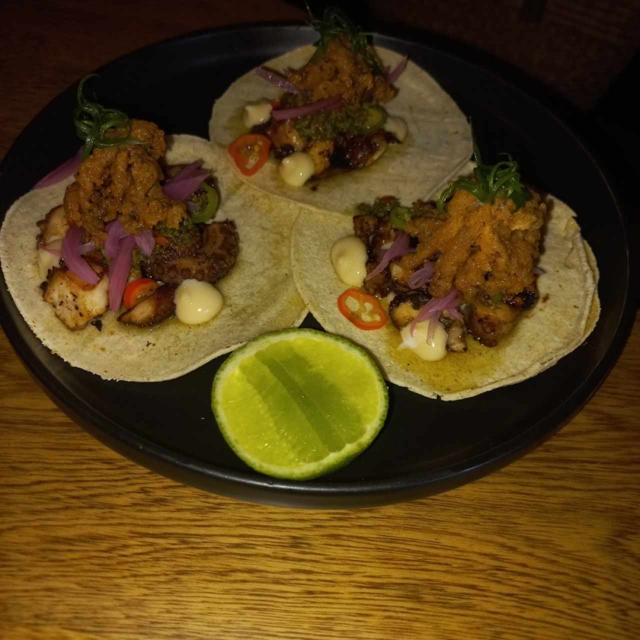 LOS TACOS DE PULPO