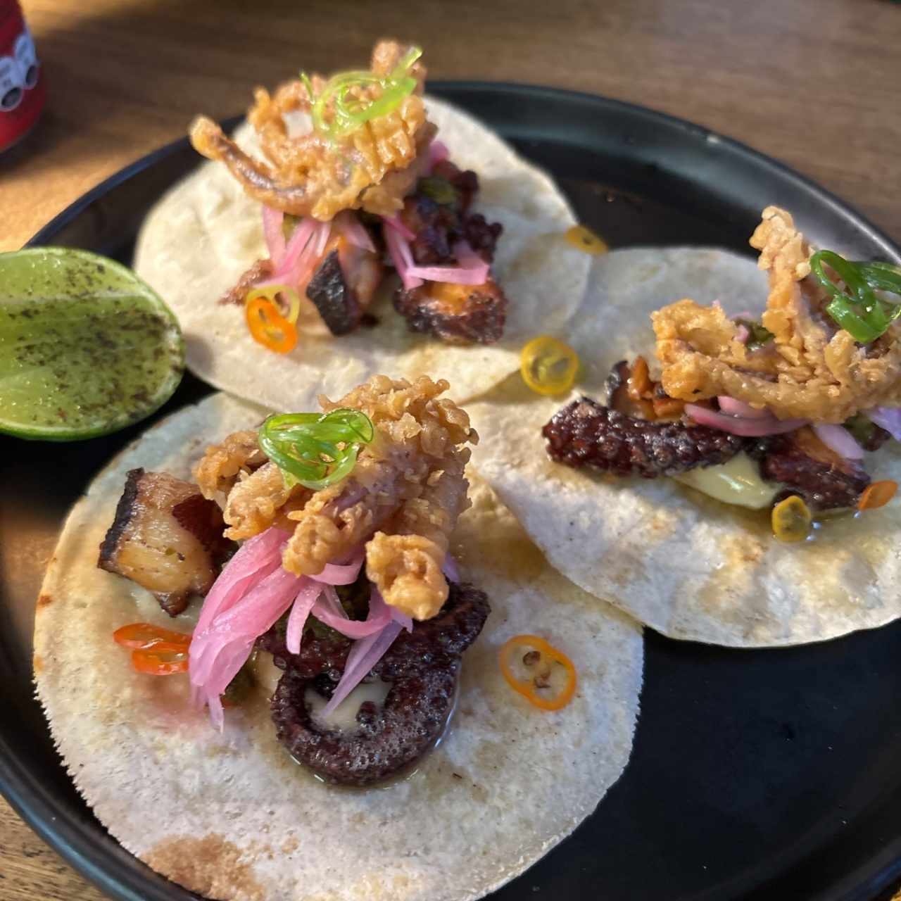 LOS TACOS DE PULPO