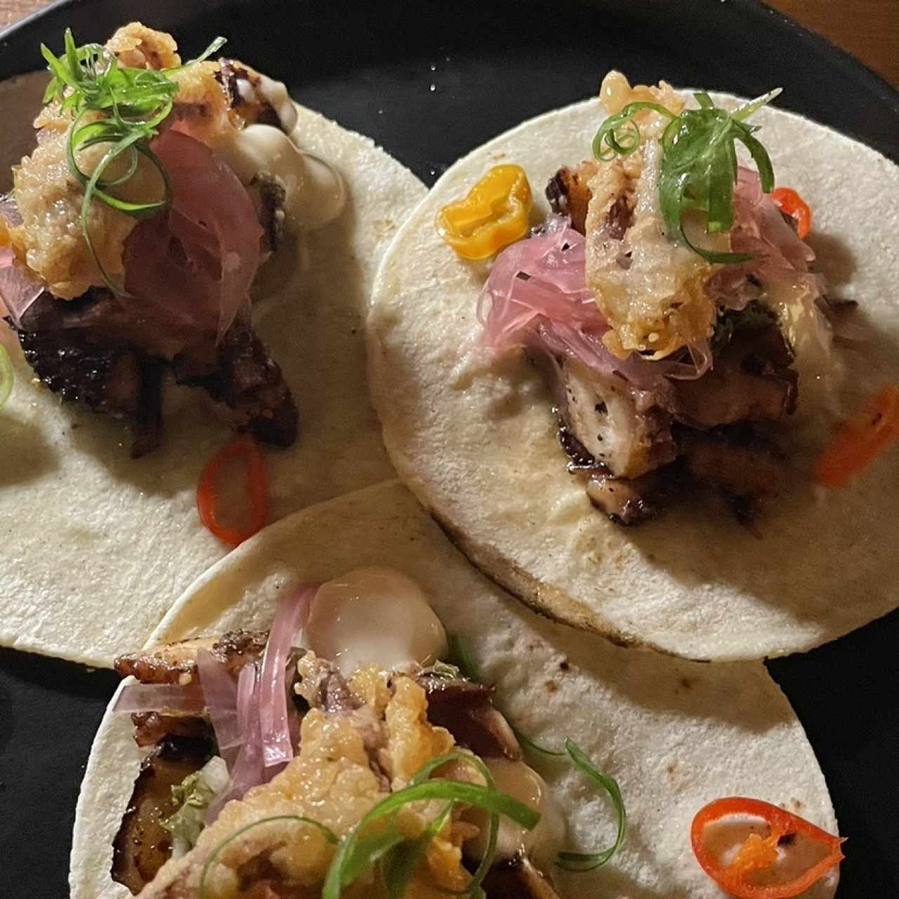 LOS TACOS DE PULPO