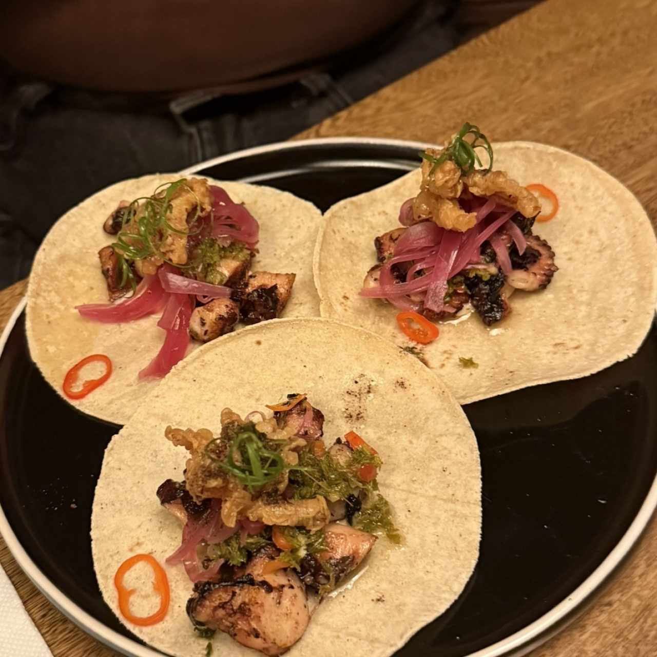 LOS TACOS DE PULPO