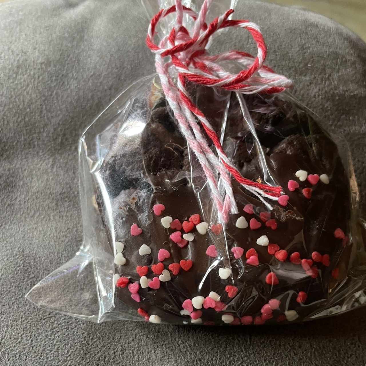 Galleta de chocolate san valentin