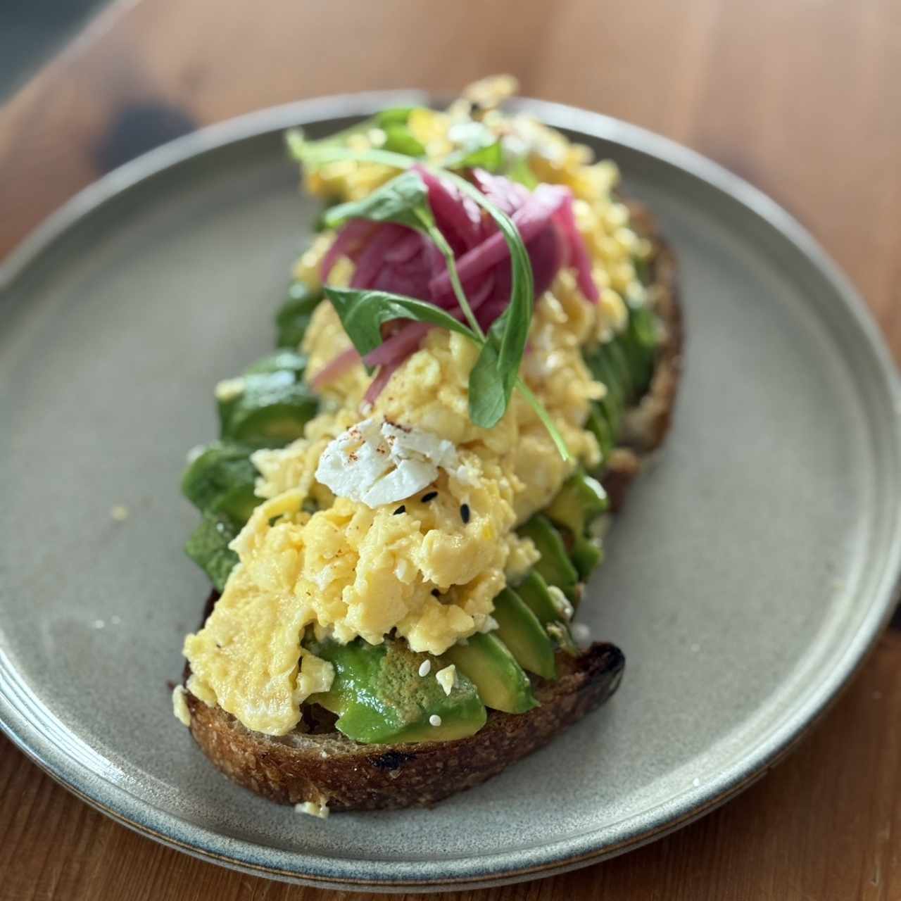 Avocado & Eggs Tartine