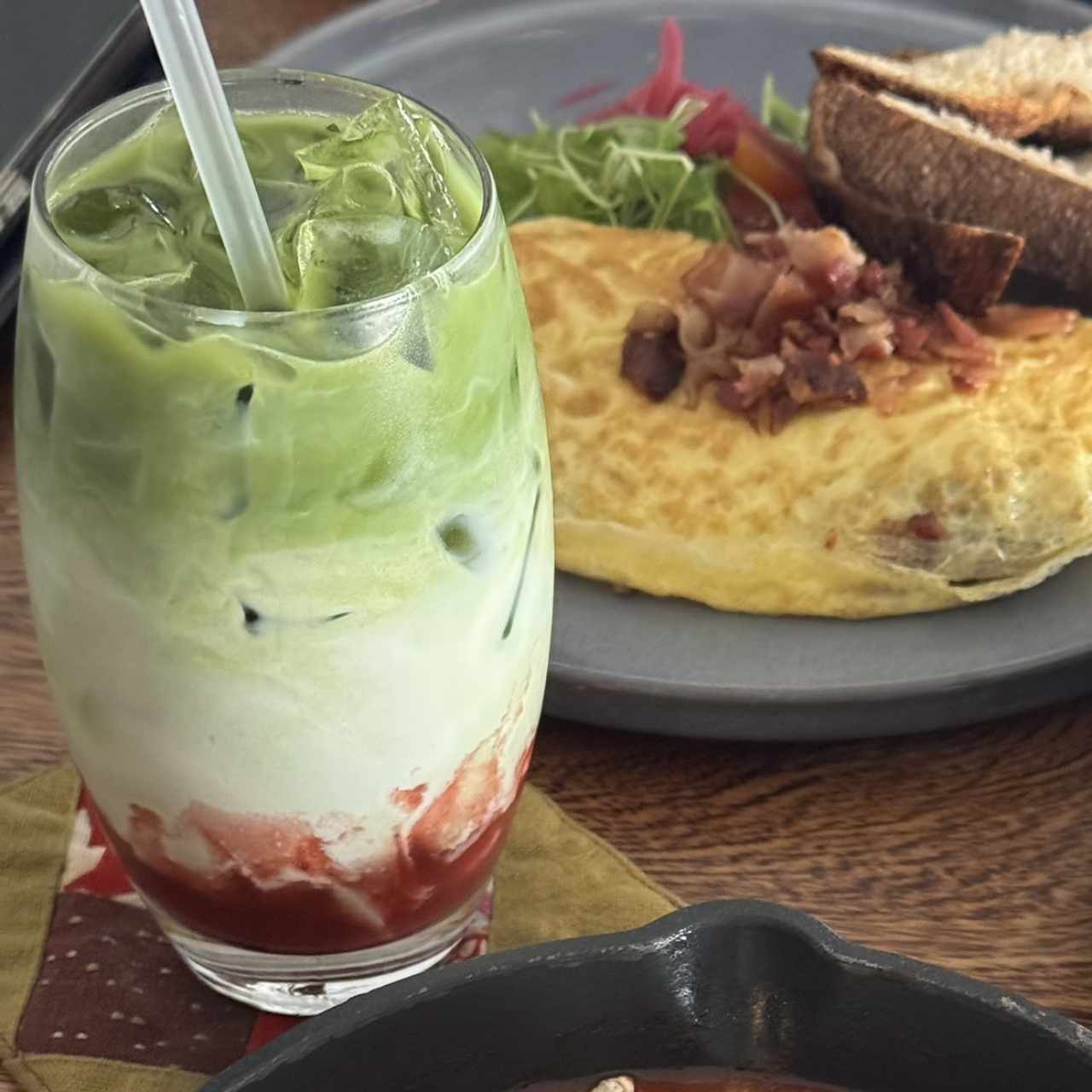 Strawberry matcha