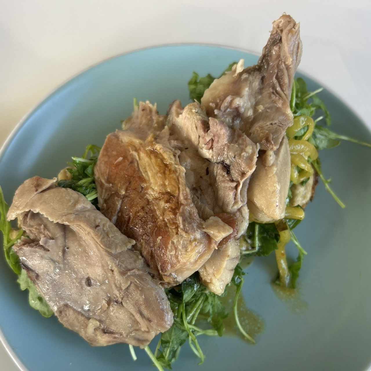 Tostada de Pernil con Pifia