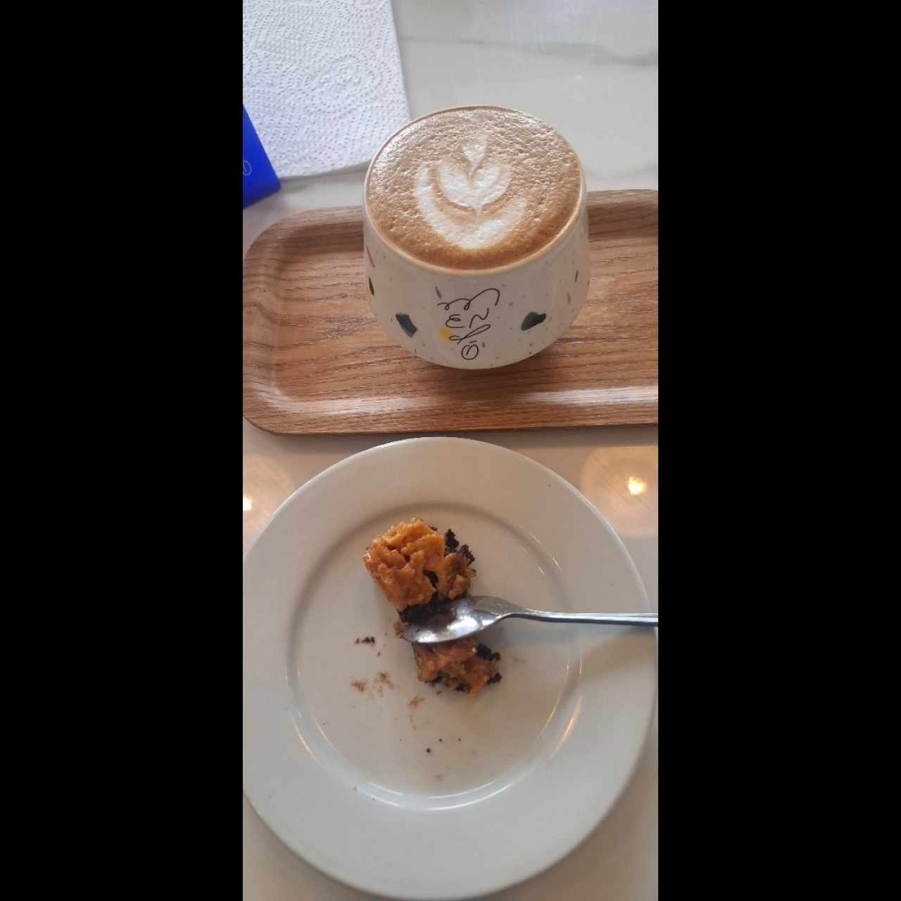 Postres - El Brownie y capuchino en Leche de almendras