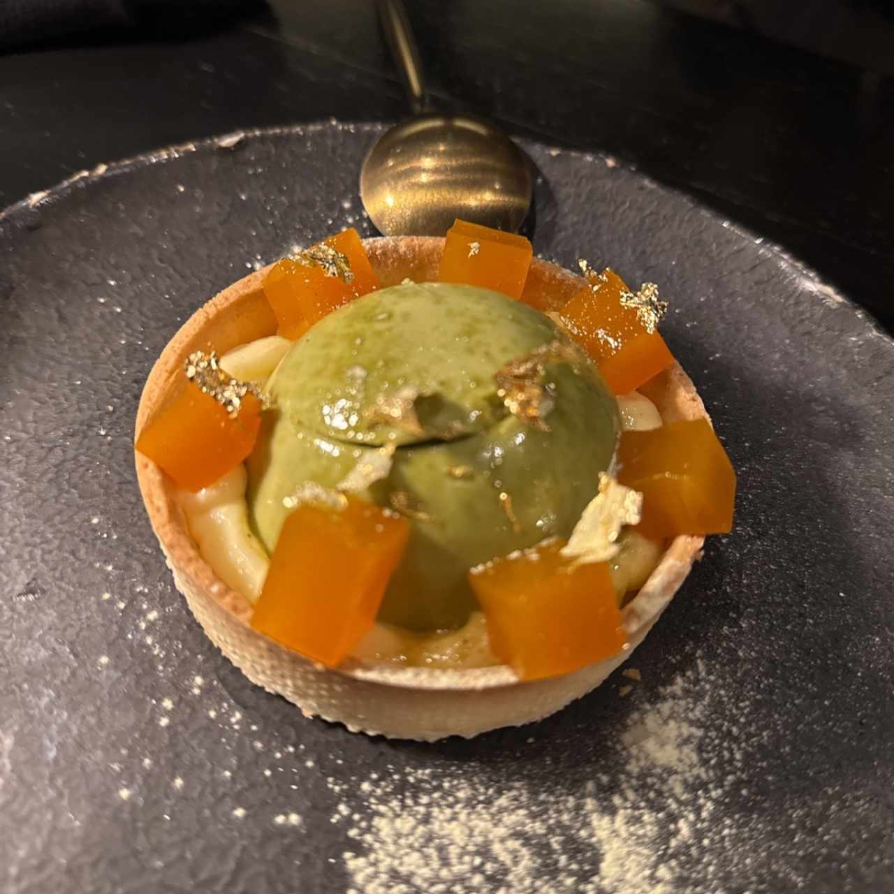 Pannacota de matcha