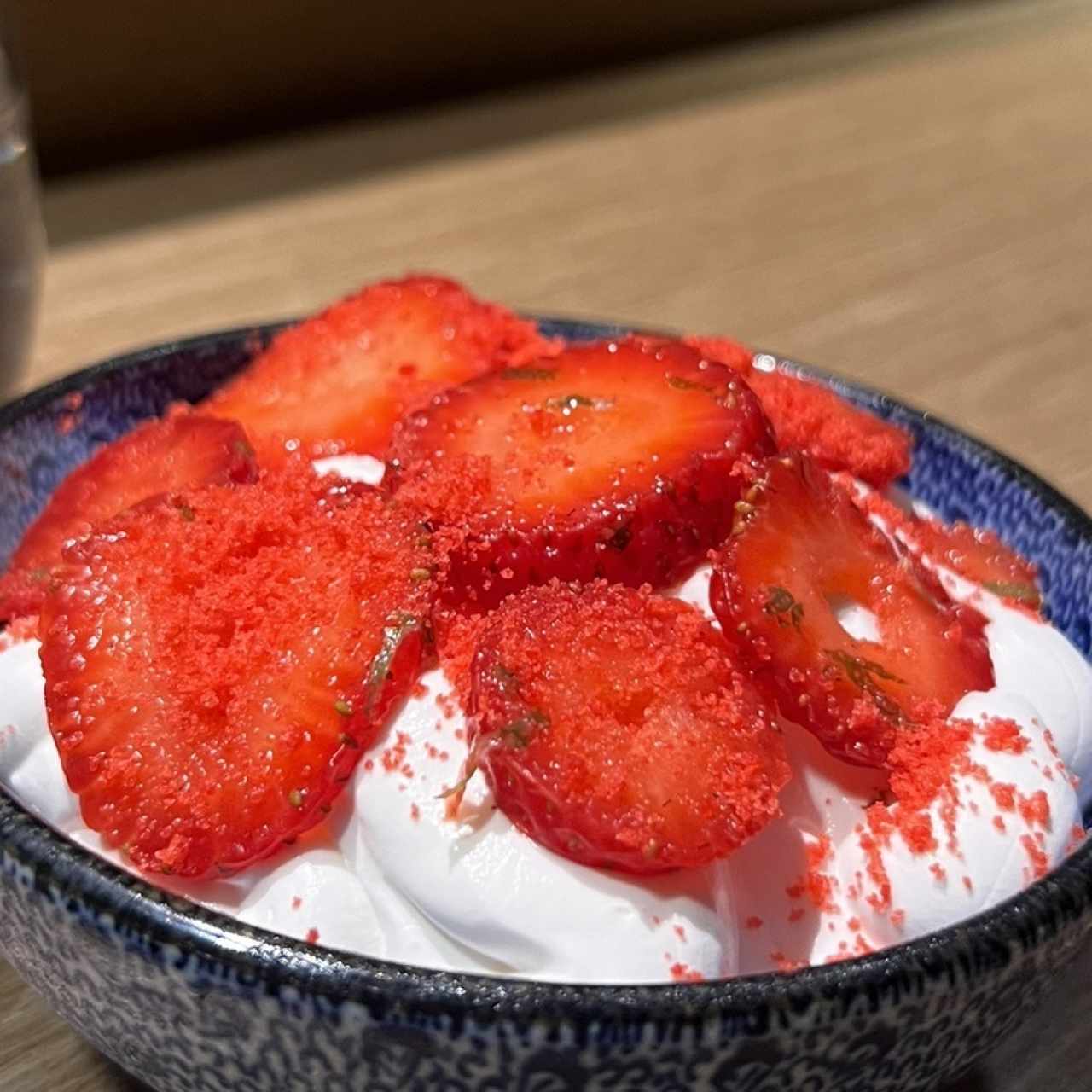 Fresas con crema