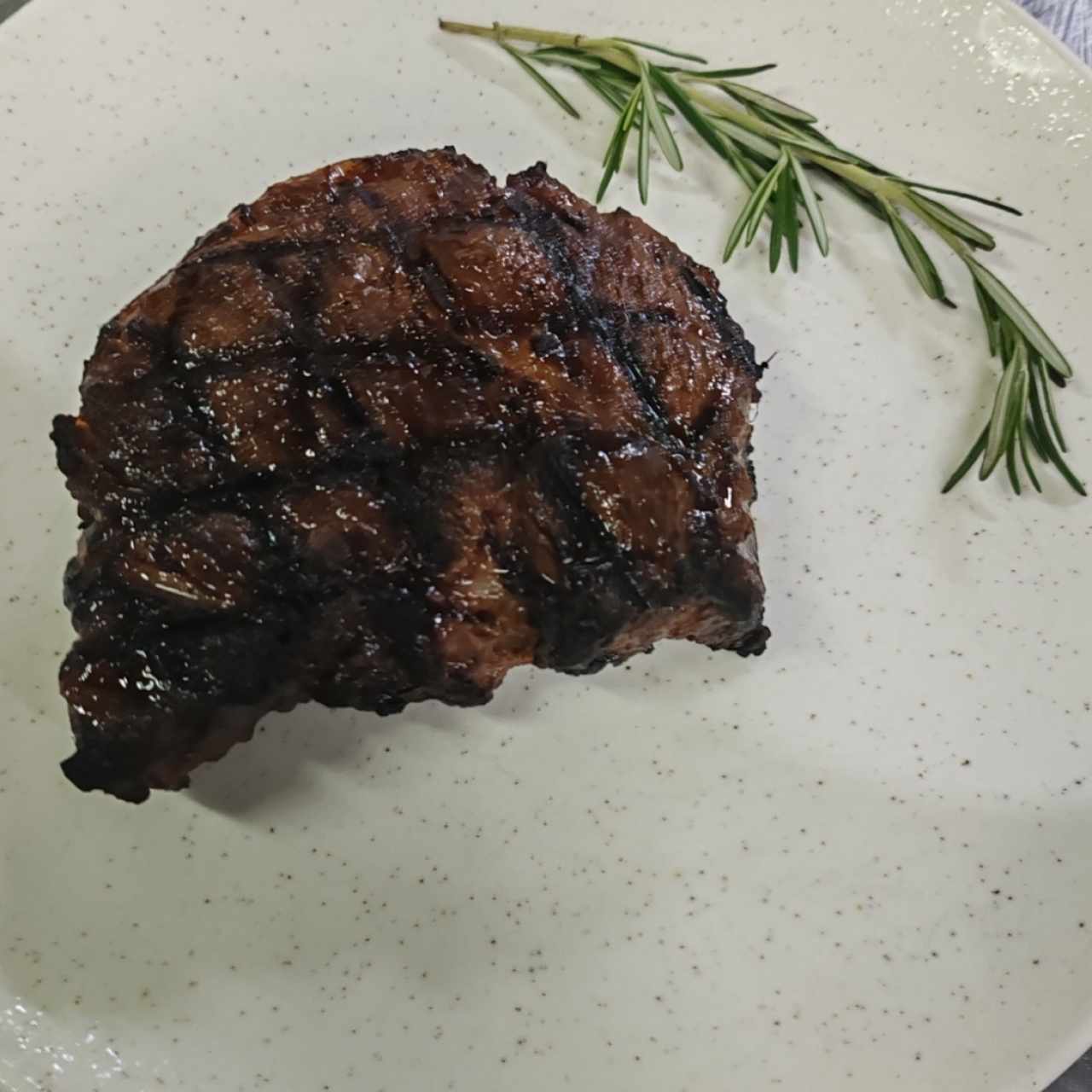 Glazed ribeye