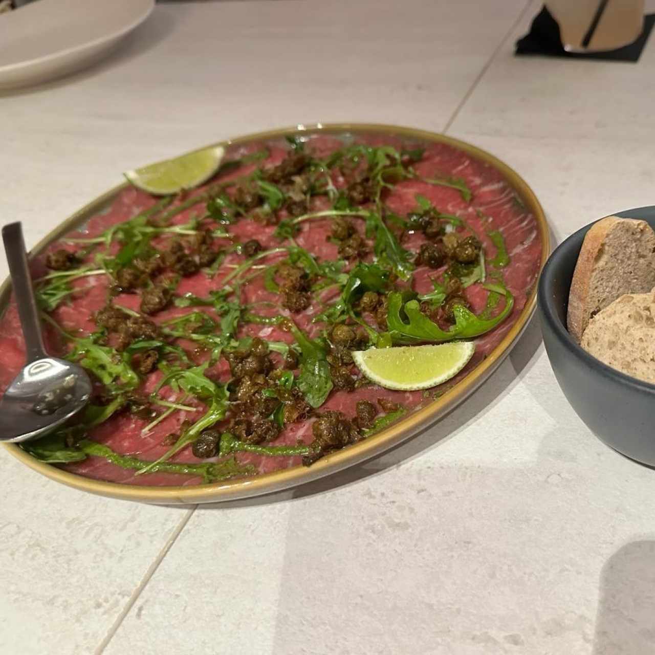 Carpaccio de rib eye