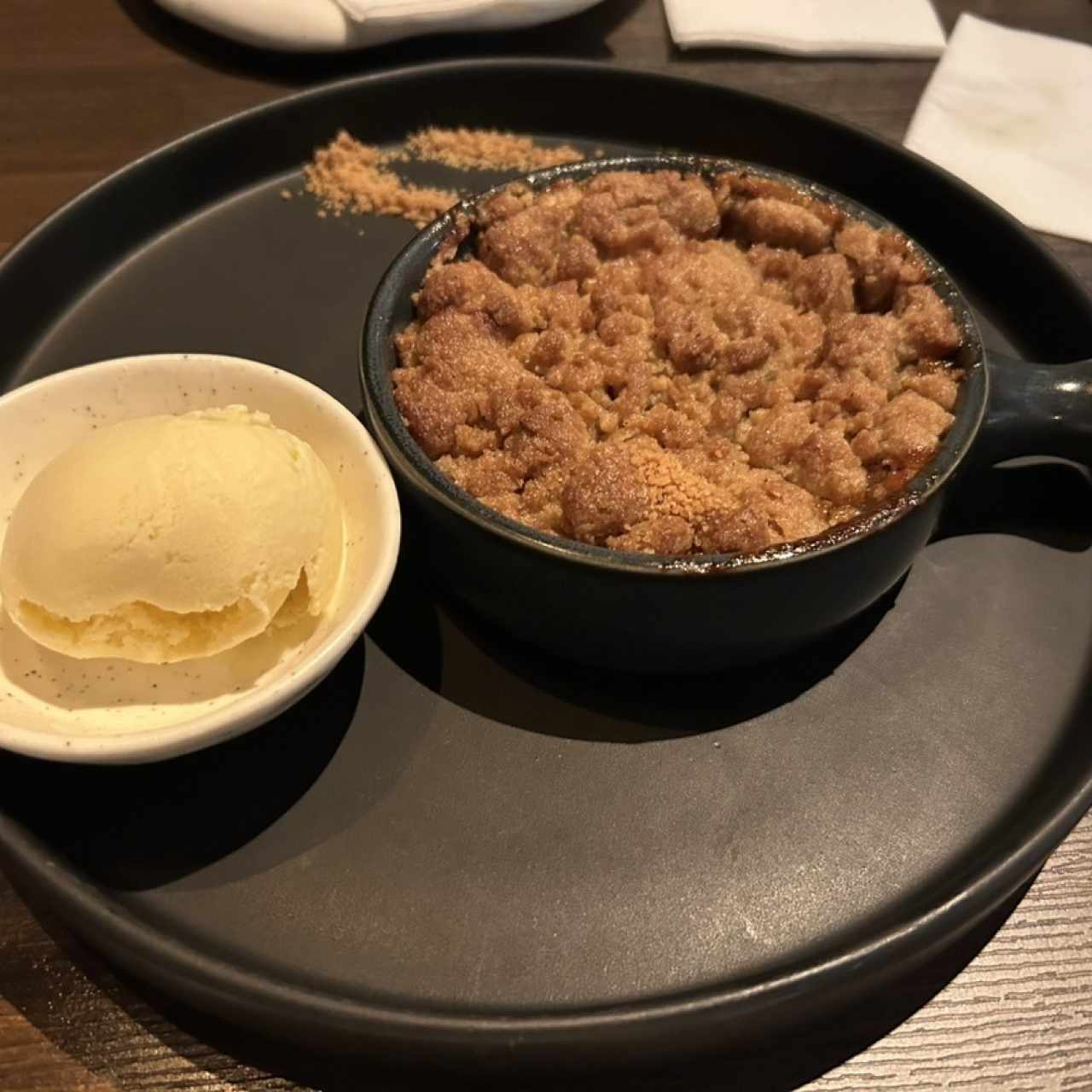 Apple crumble