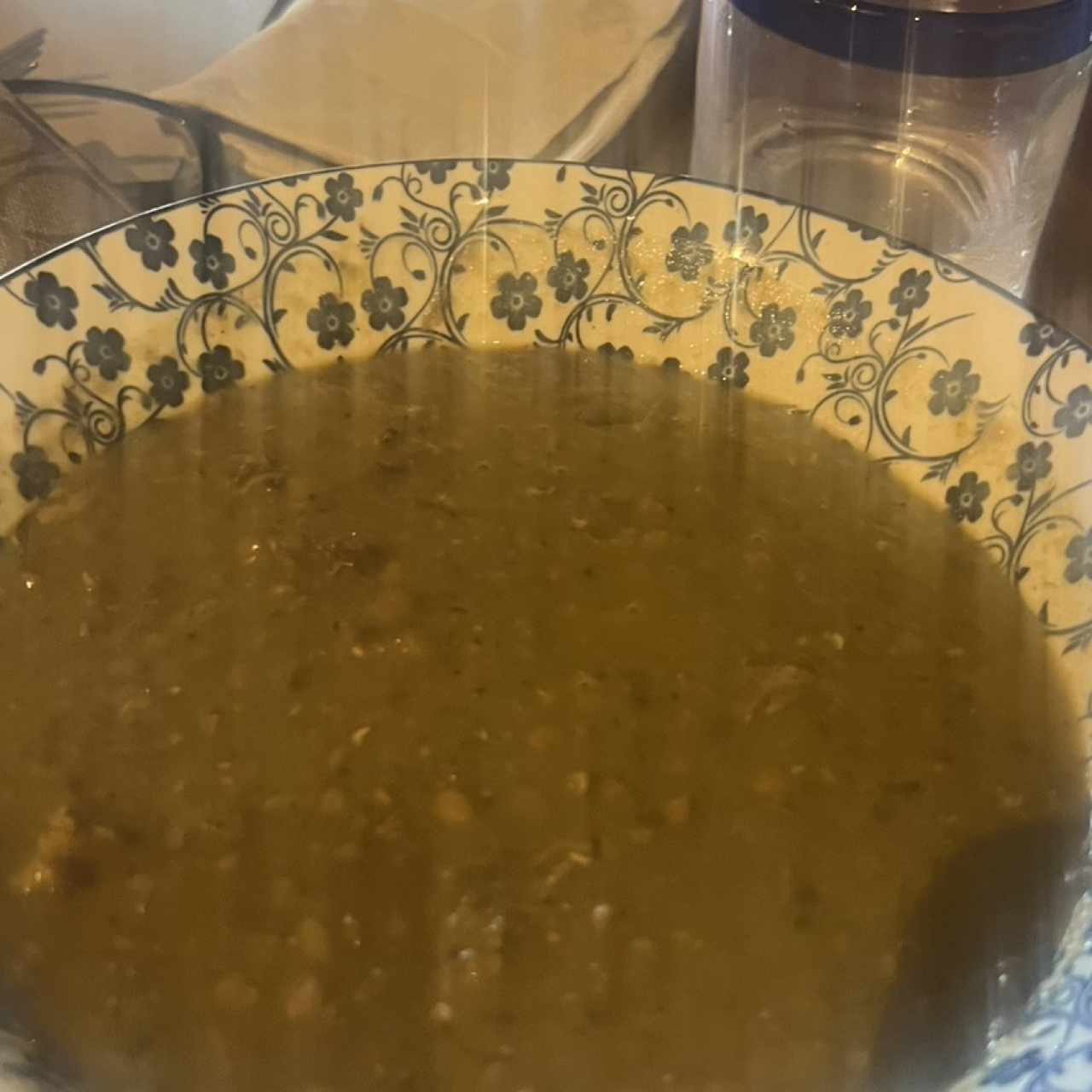 Sopa de lentejas con rabo ahumado - Porción Completa