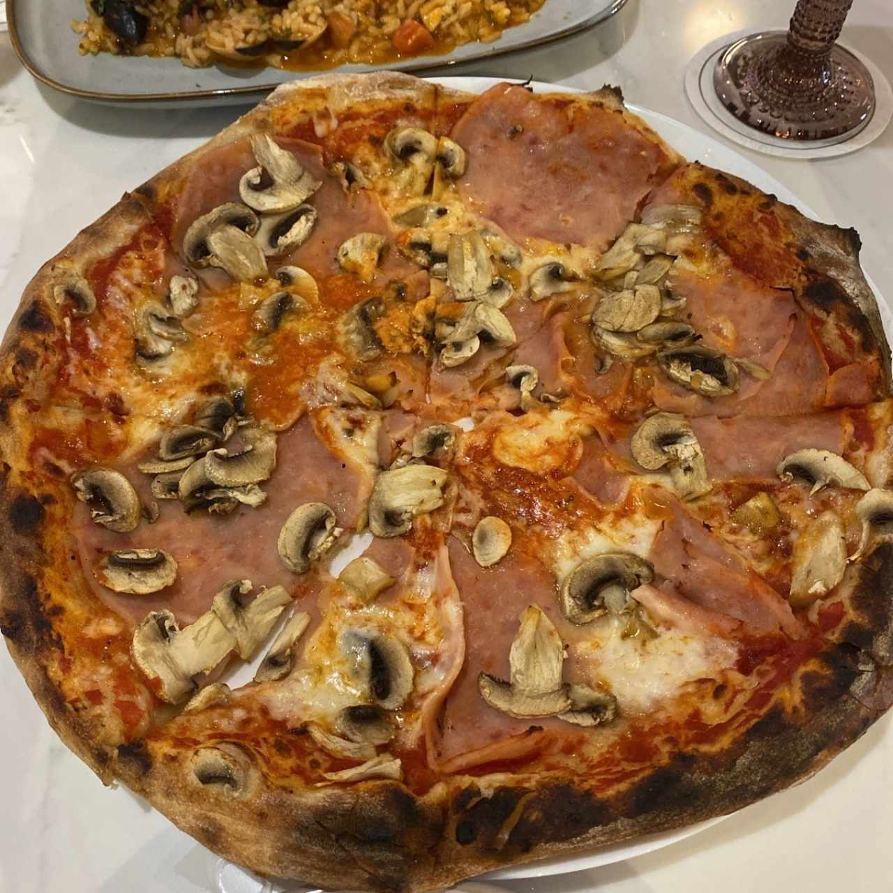 Pizza - Jamón y Hongos