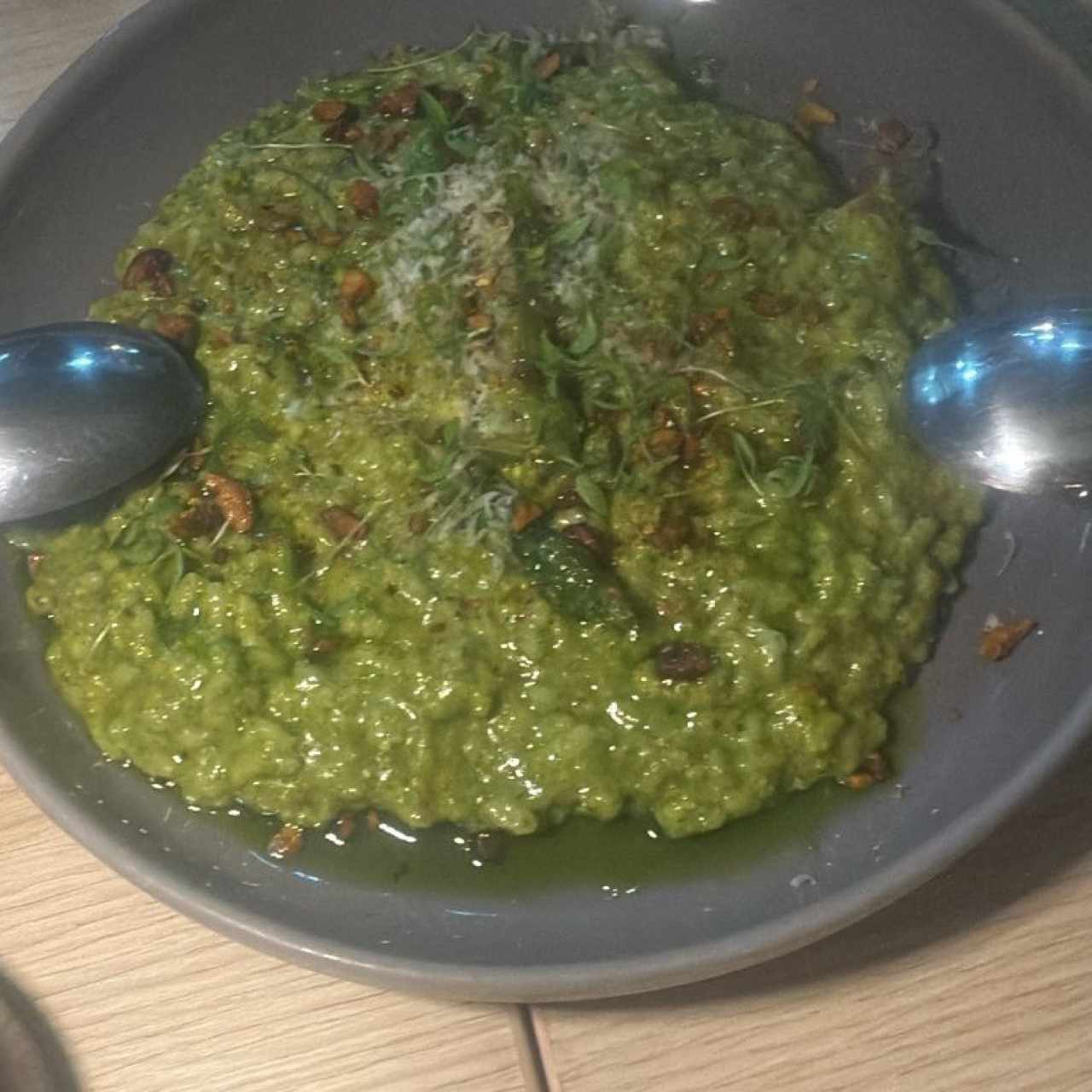 Rizzoto de pistacho