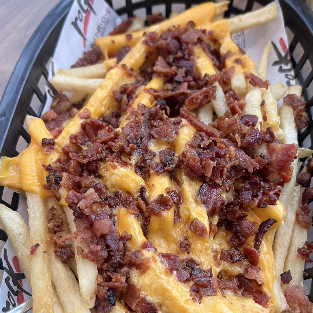 Papas bacon y queso