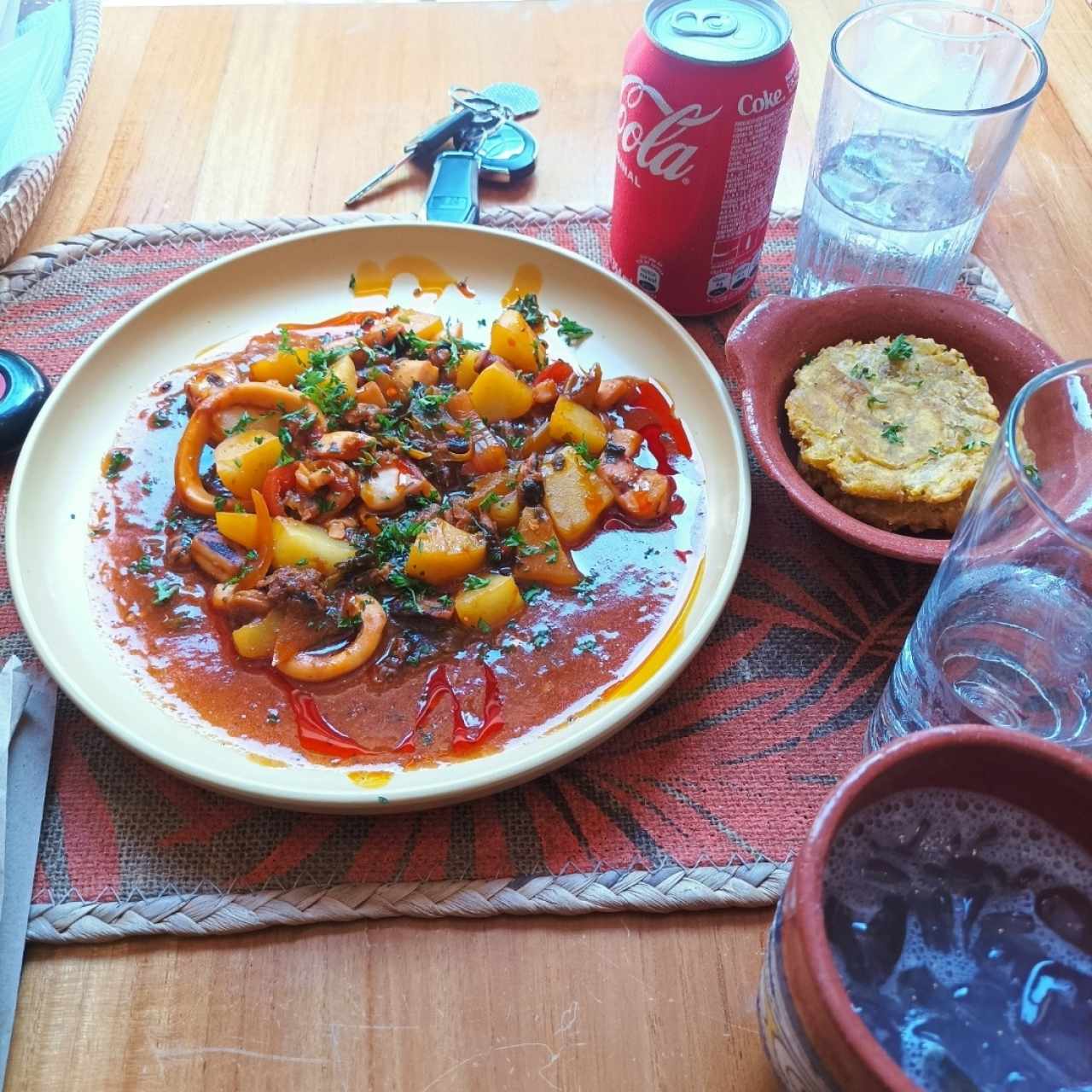 Chupé de mariscos