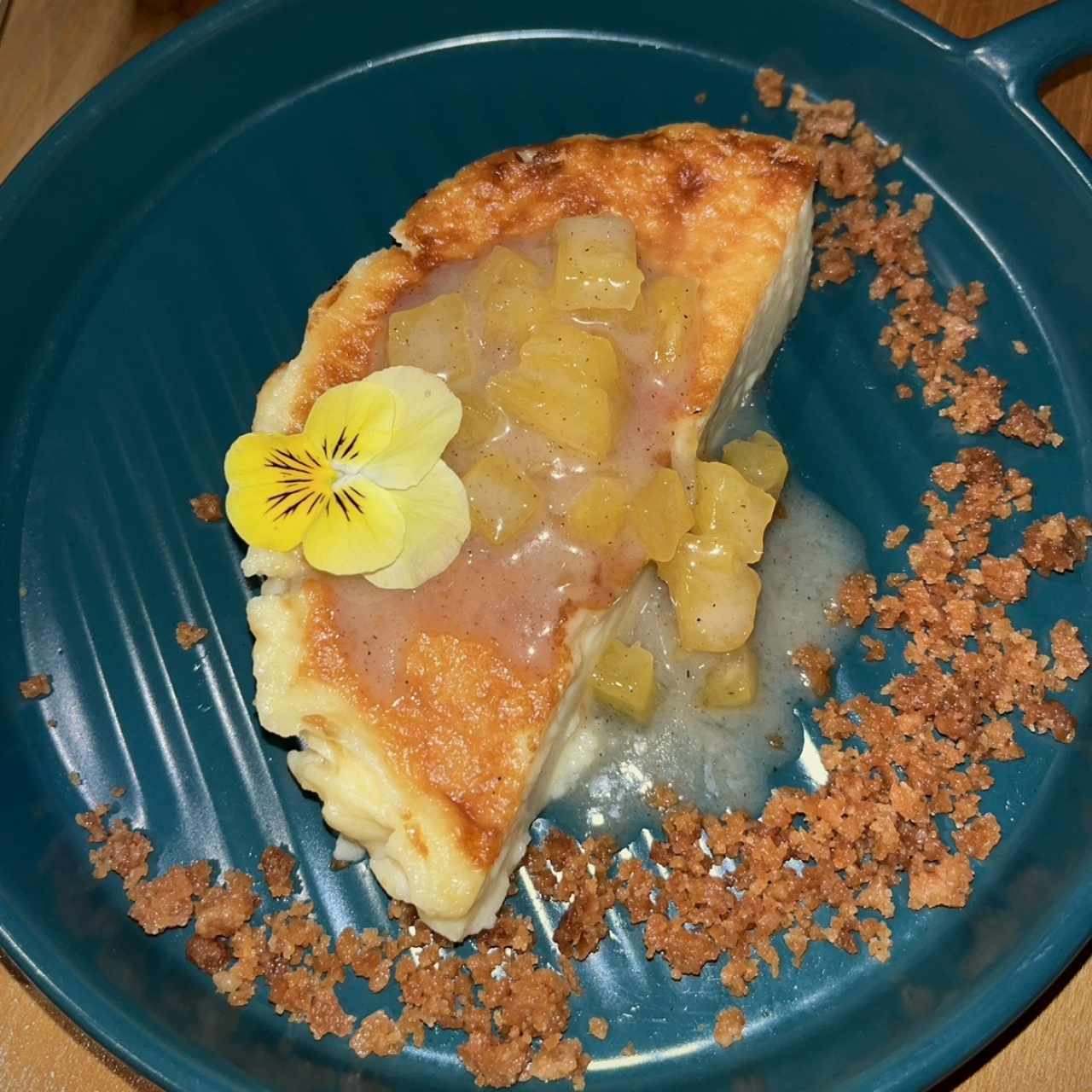 Tarta Vasca de piña