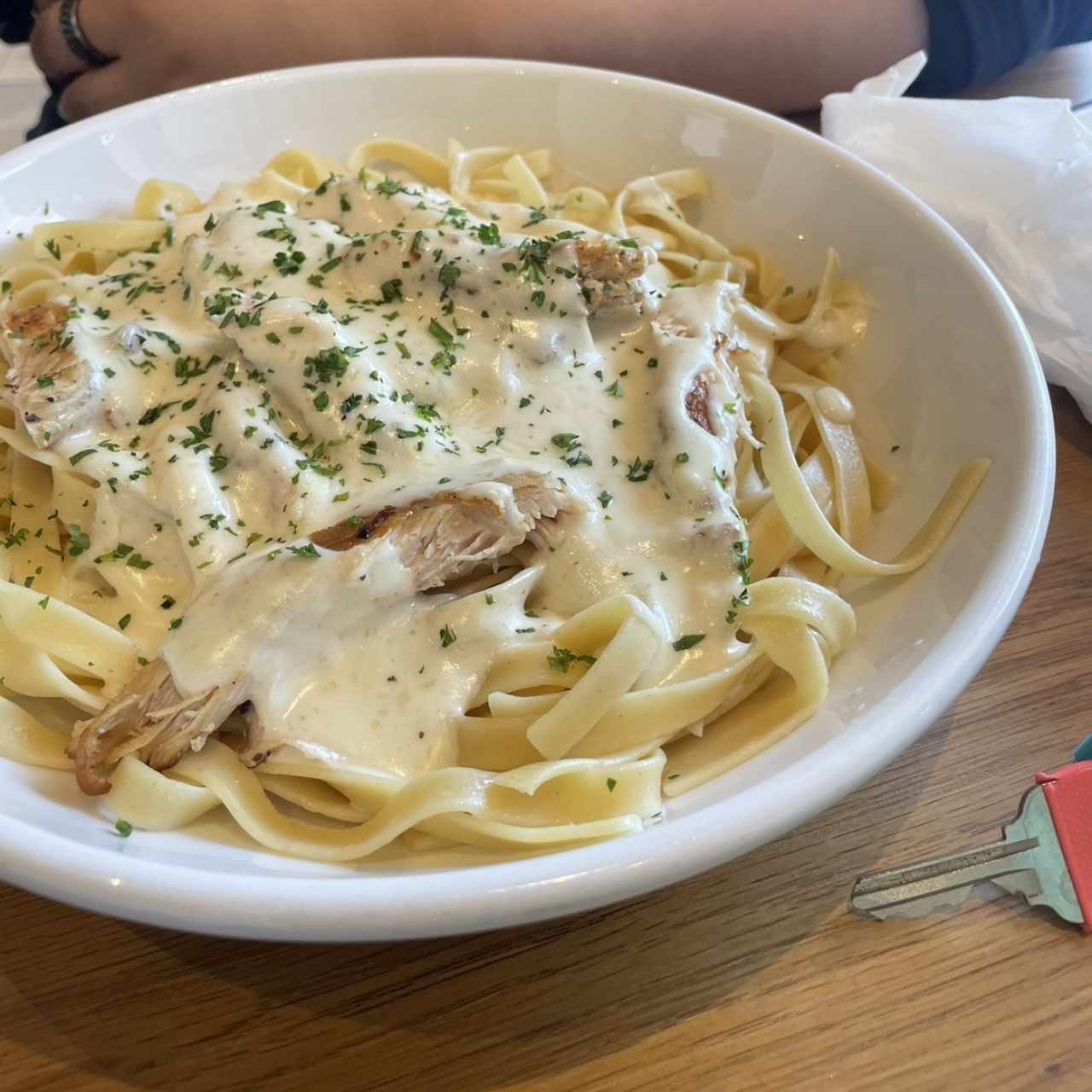 Pasta de pollo