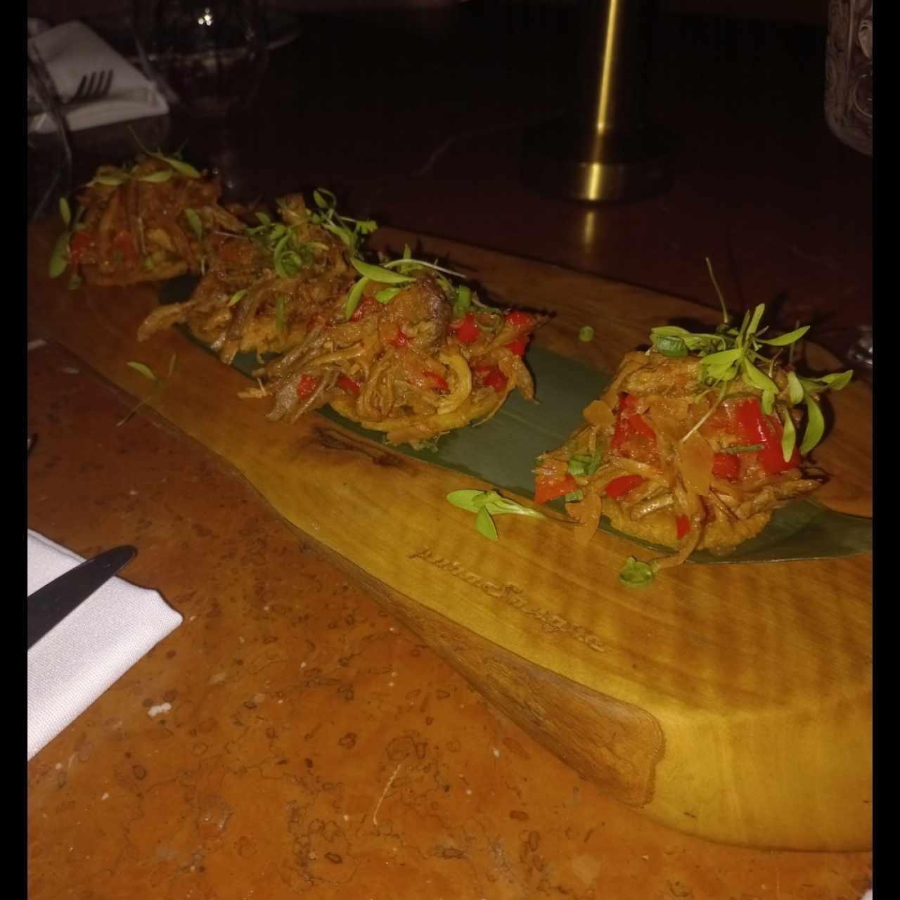 Tostones ropa vieja