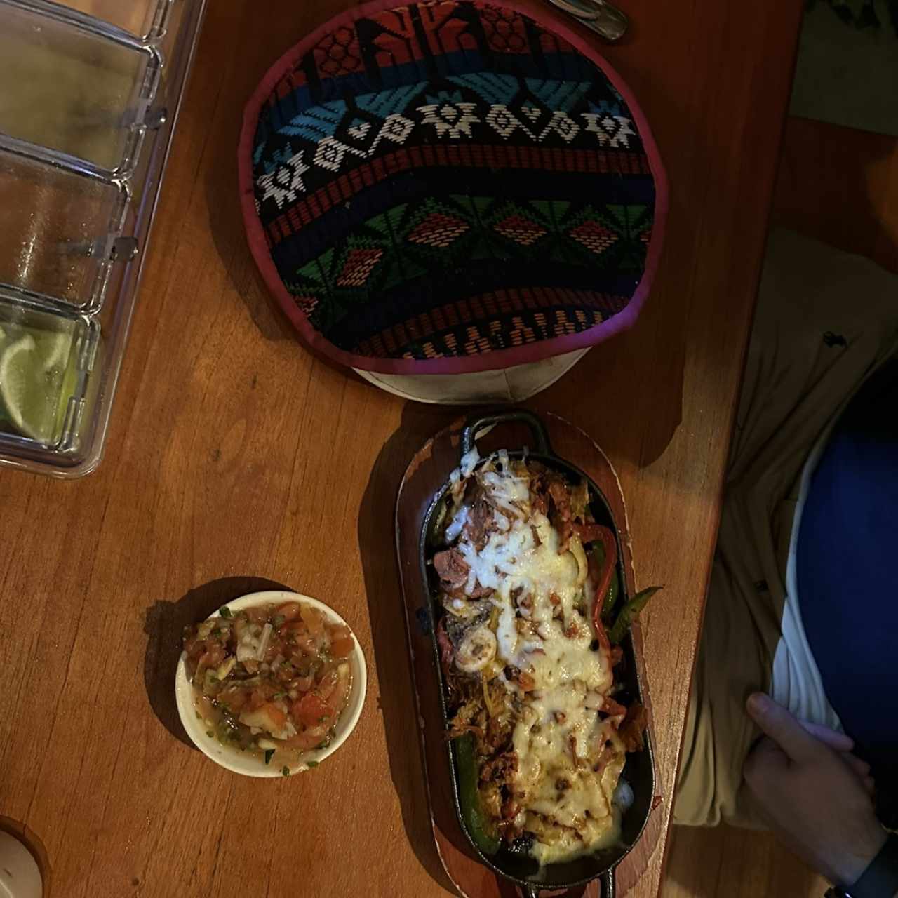 Las morras (taco de la casa)