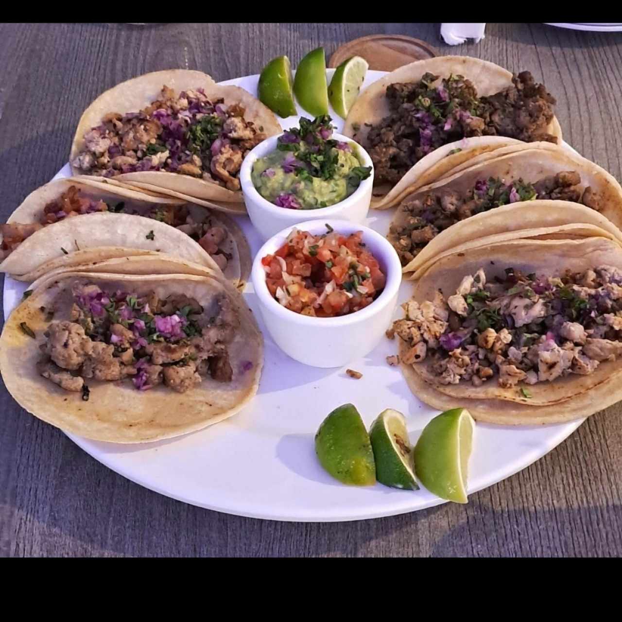 bandeja de tacos