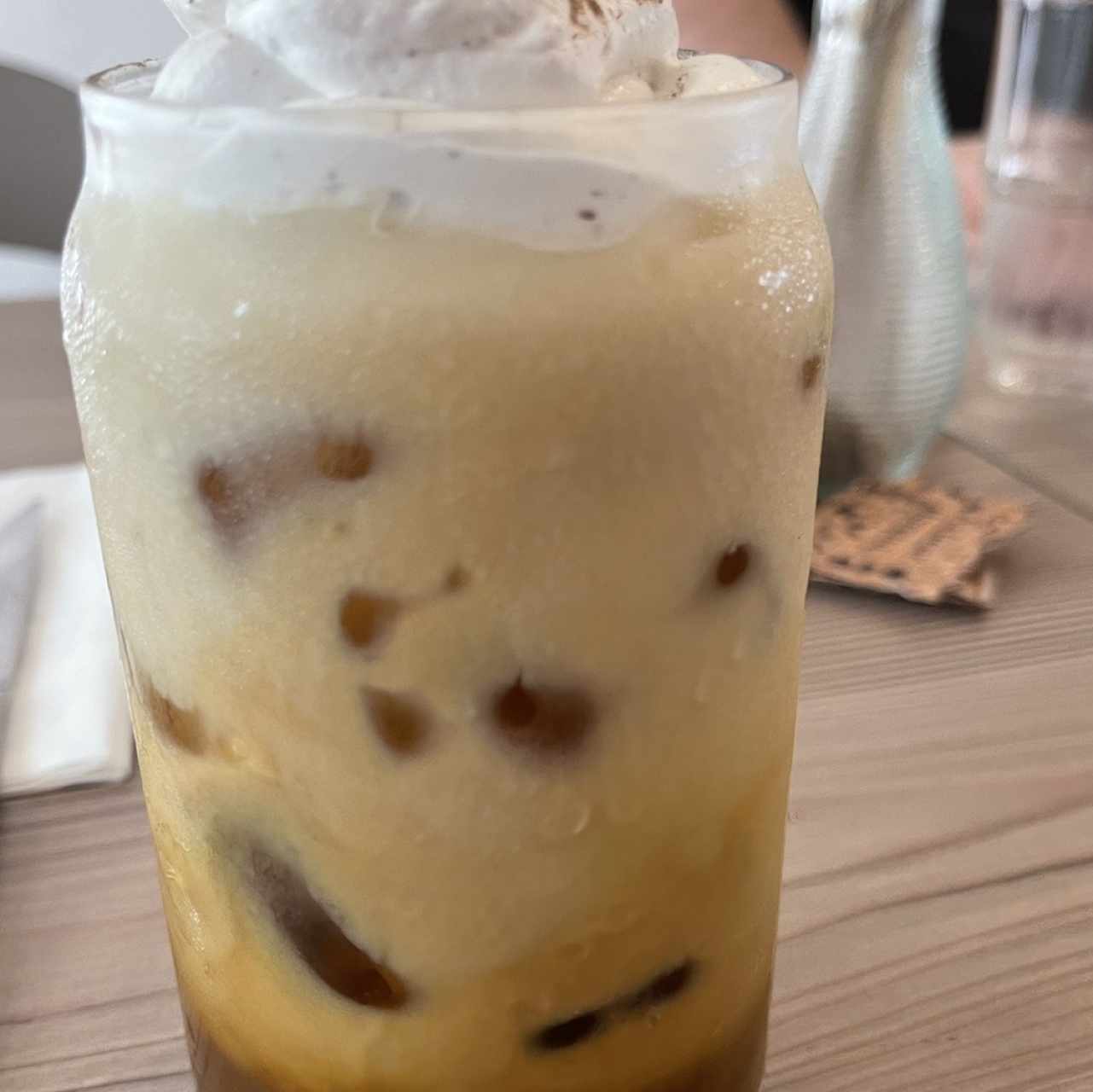 Pumpkin iced latte