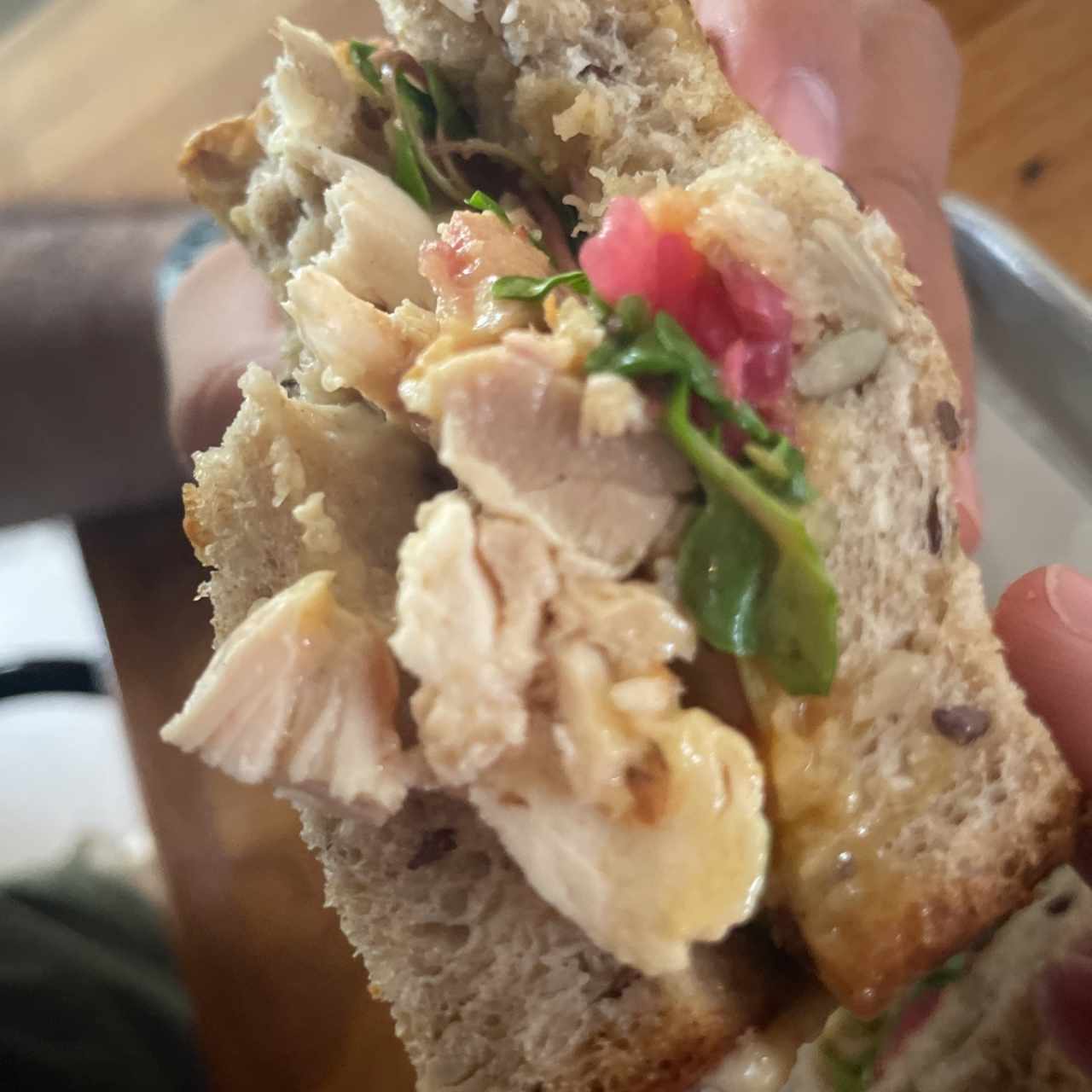 Emparedado de pollo