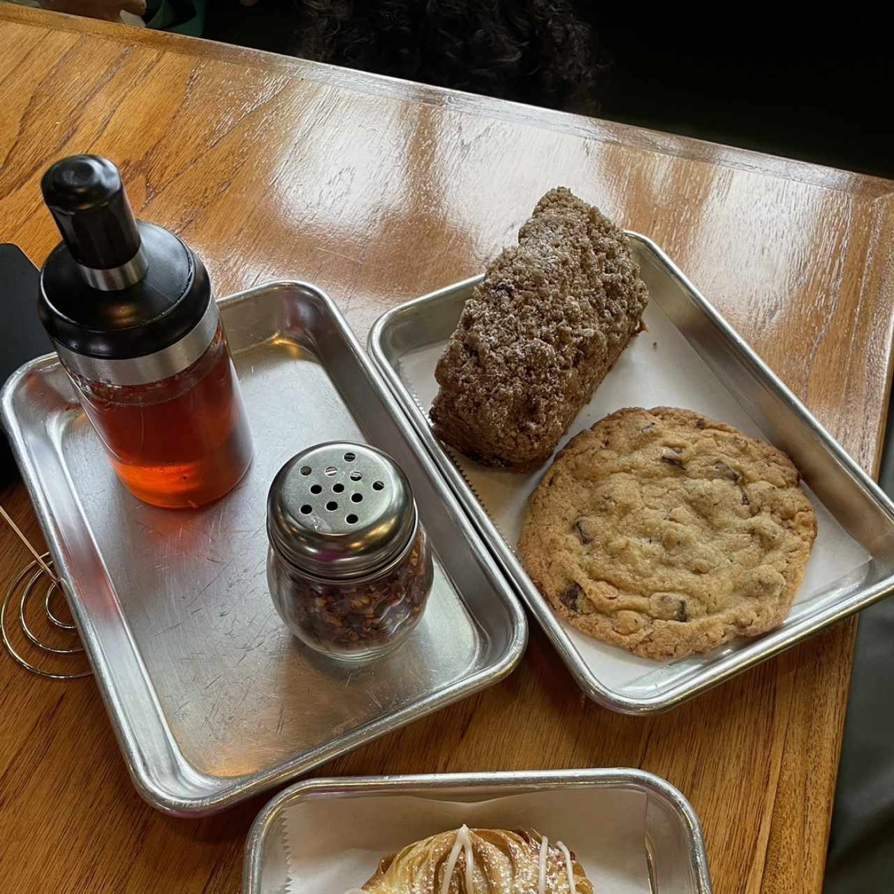 Galleta y cake de arandanos 