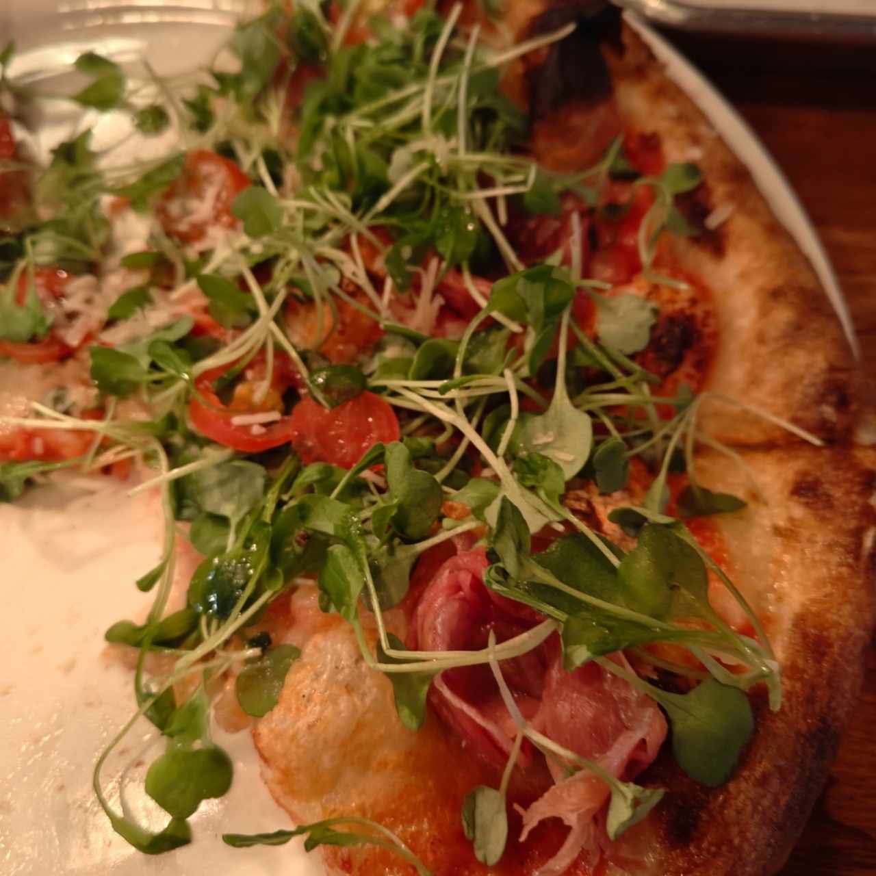 pizza con prosciutto