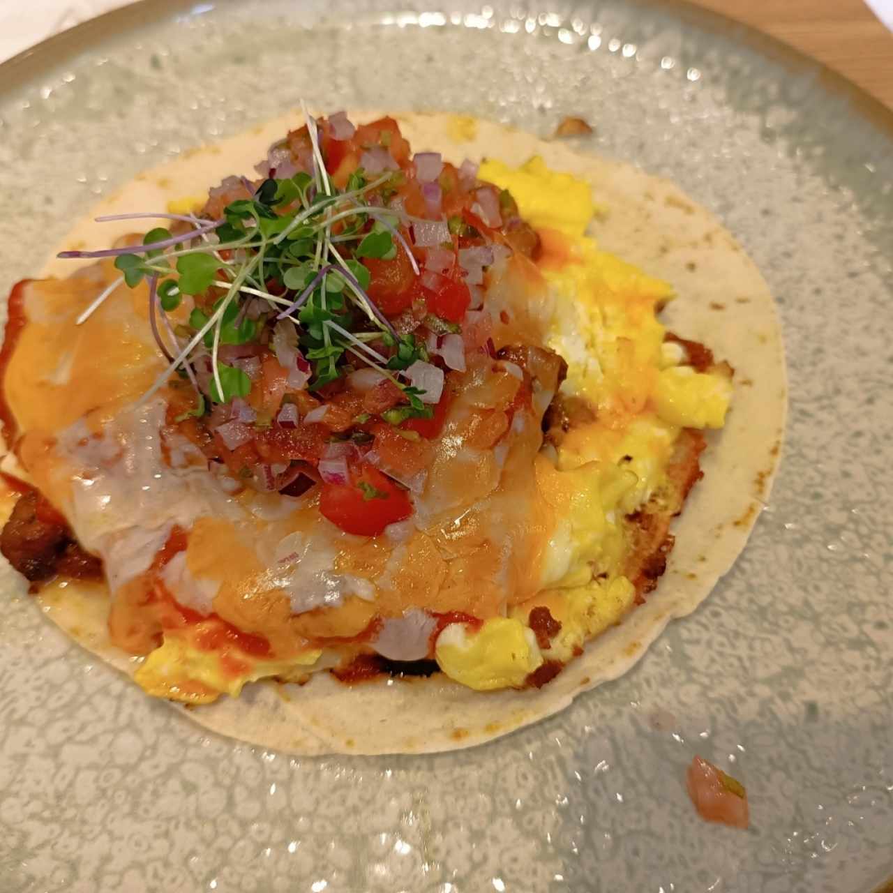 Breakfast - Rancheros con chorizo