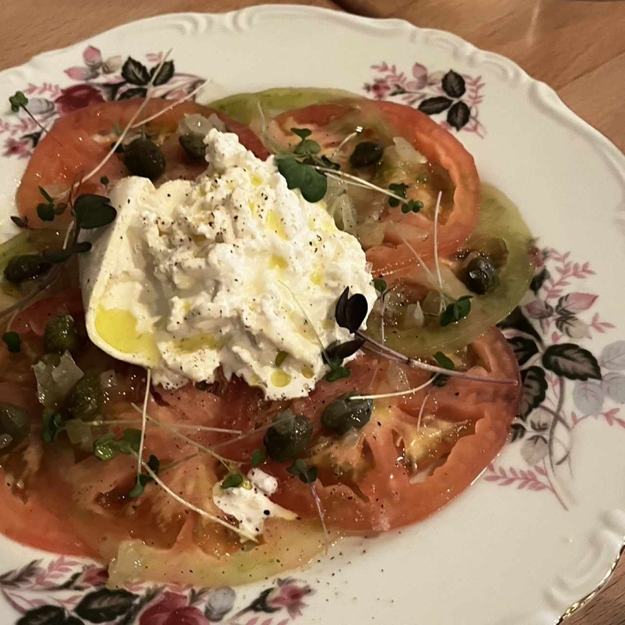 Carpaccio de Tomate,Burrata e Botarga