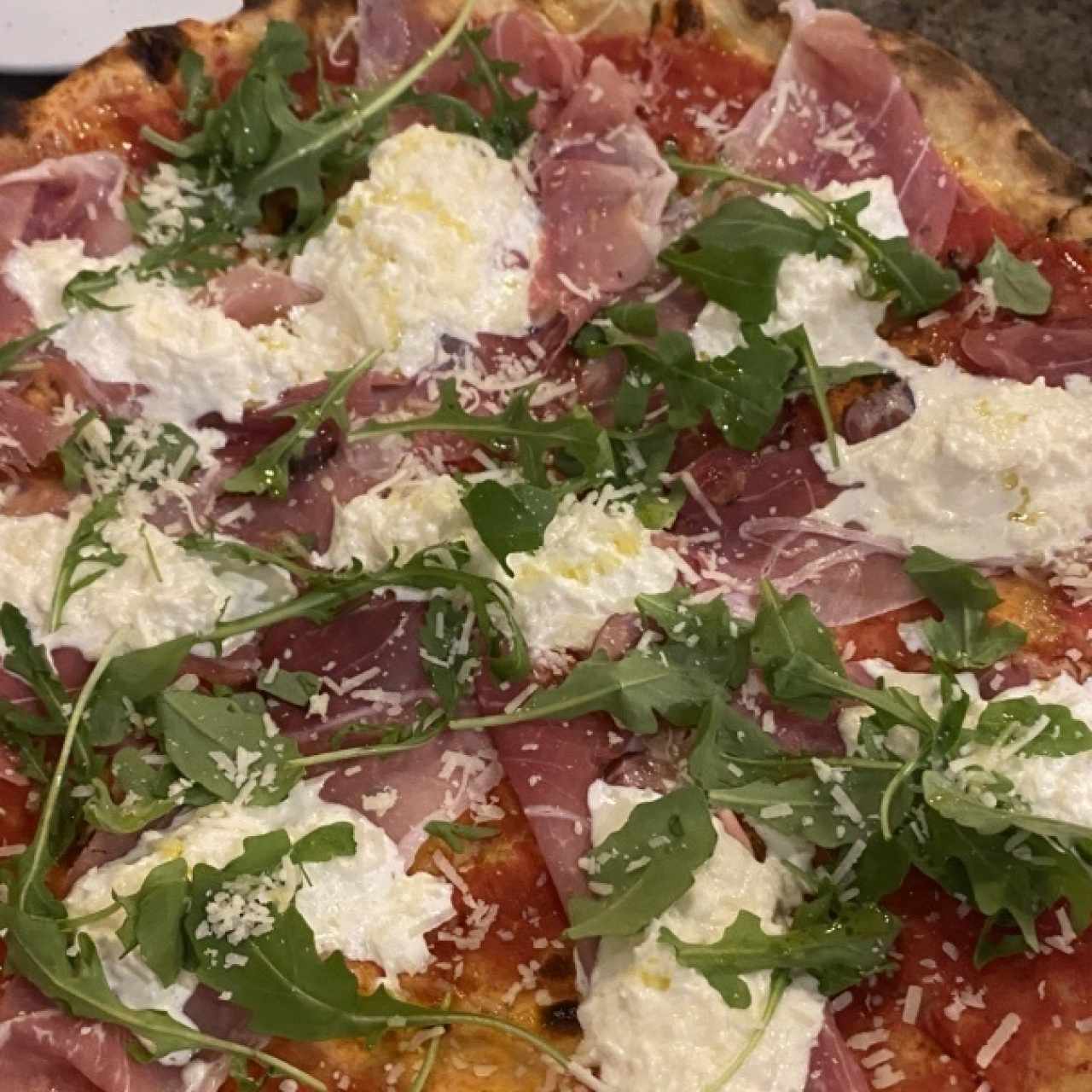 Pizzas Rojas - Speck e Stracciatella