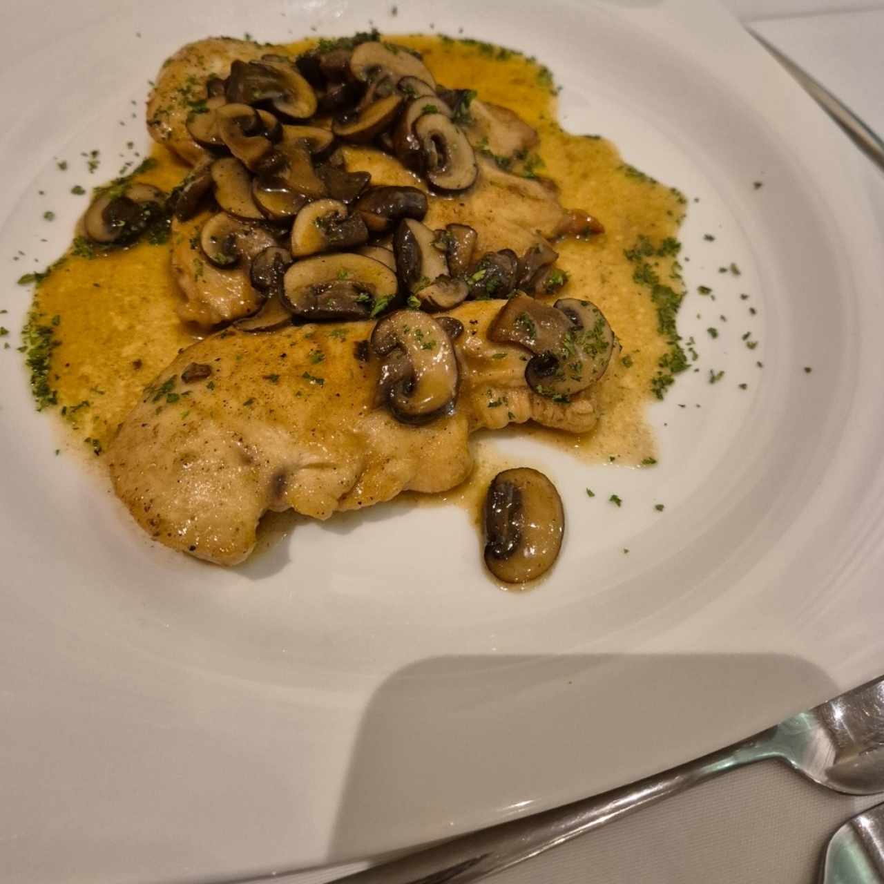 Scaloppine di Pollo Funghi