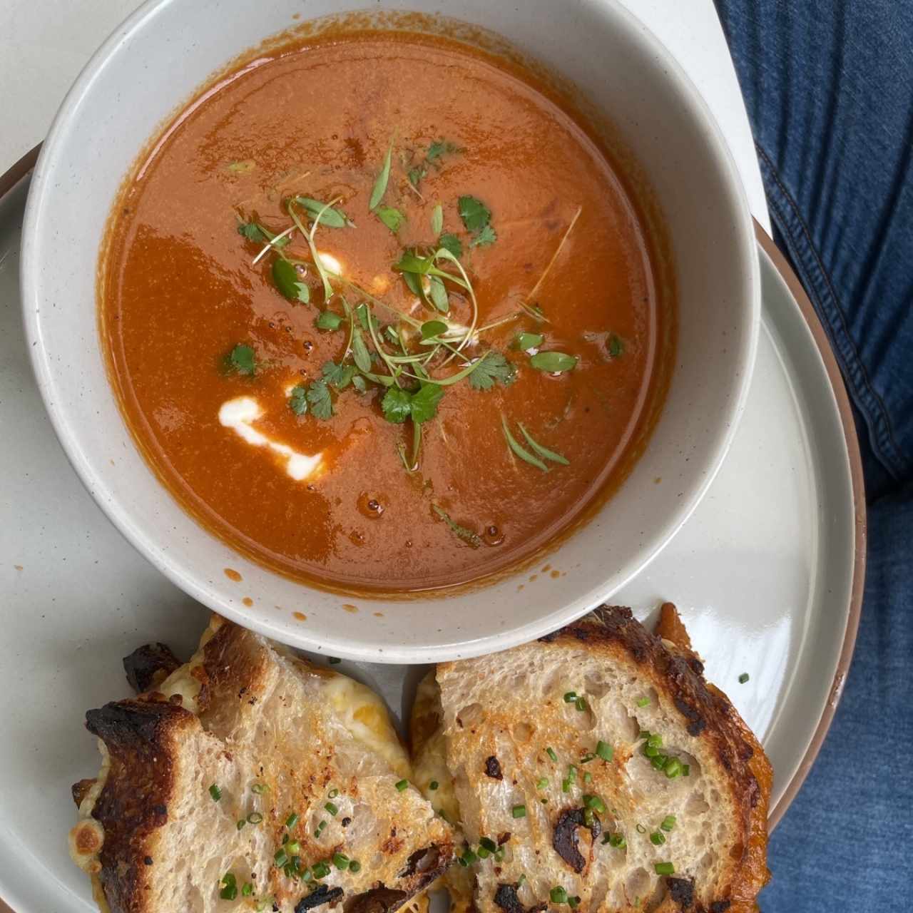 TOMATO SOUP & GRILLED CHEESE SANDWICH