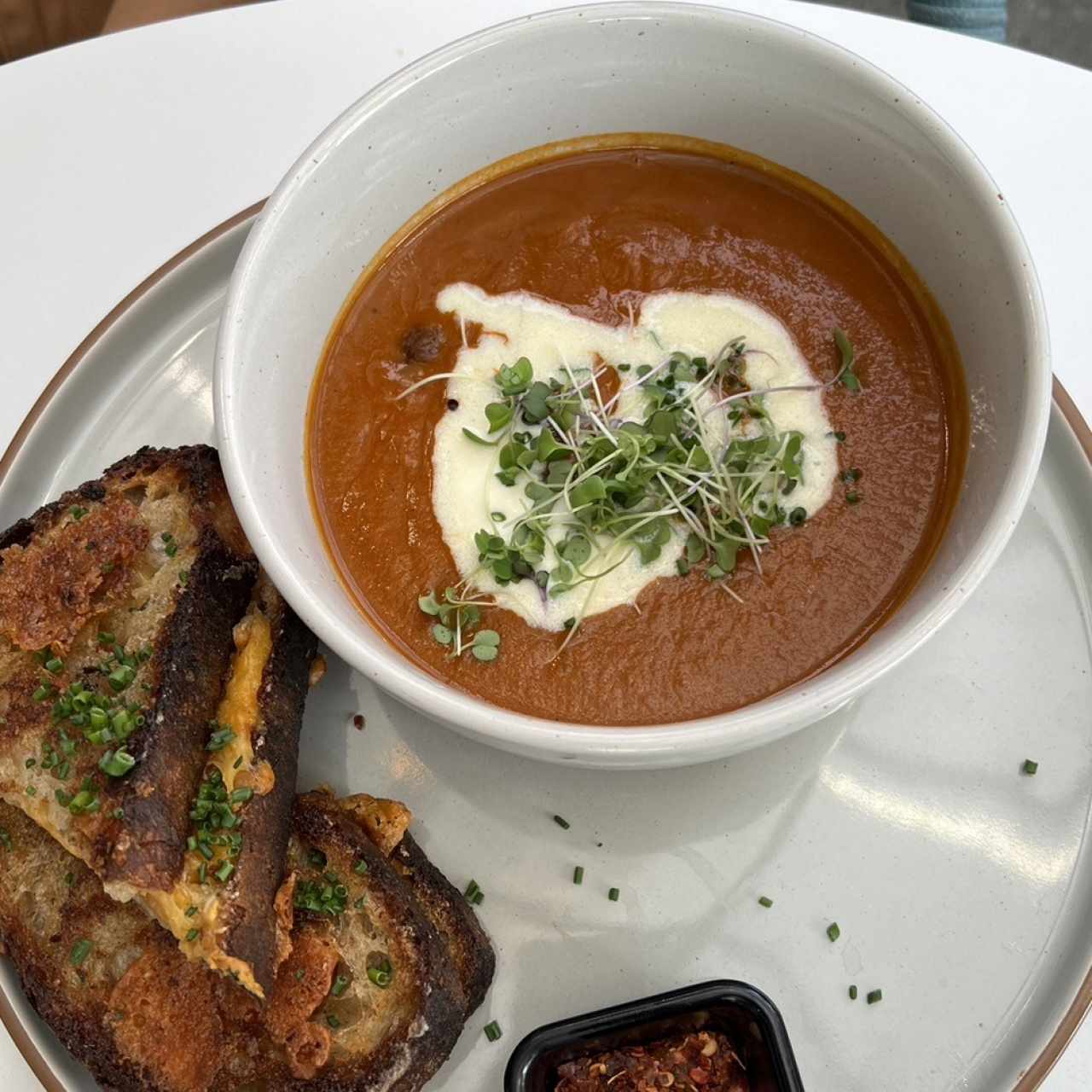 TOMATO SOUP & GRILLED CHEESE SANDWICH