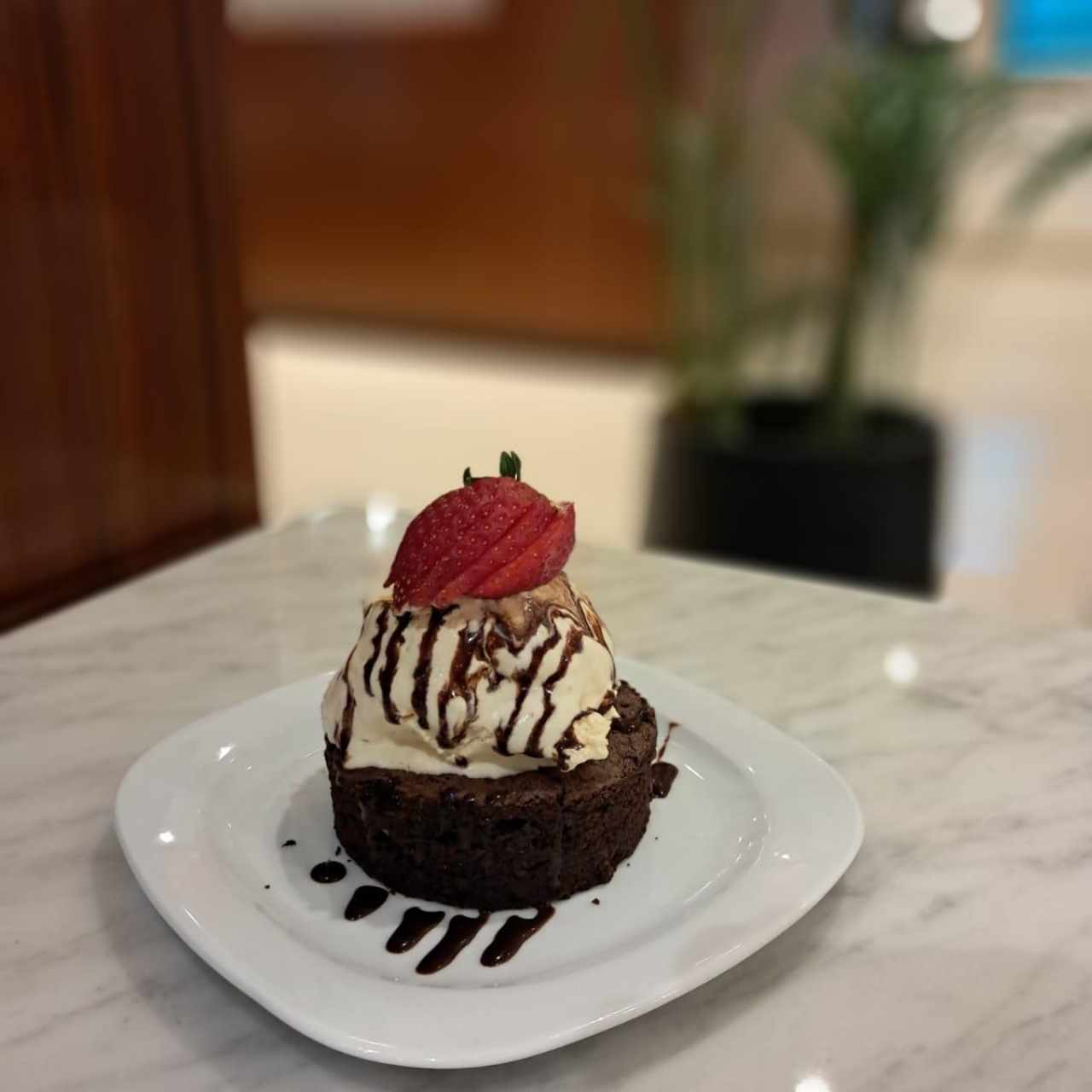 Brownie con Helado