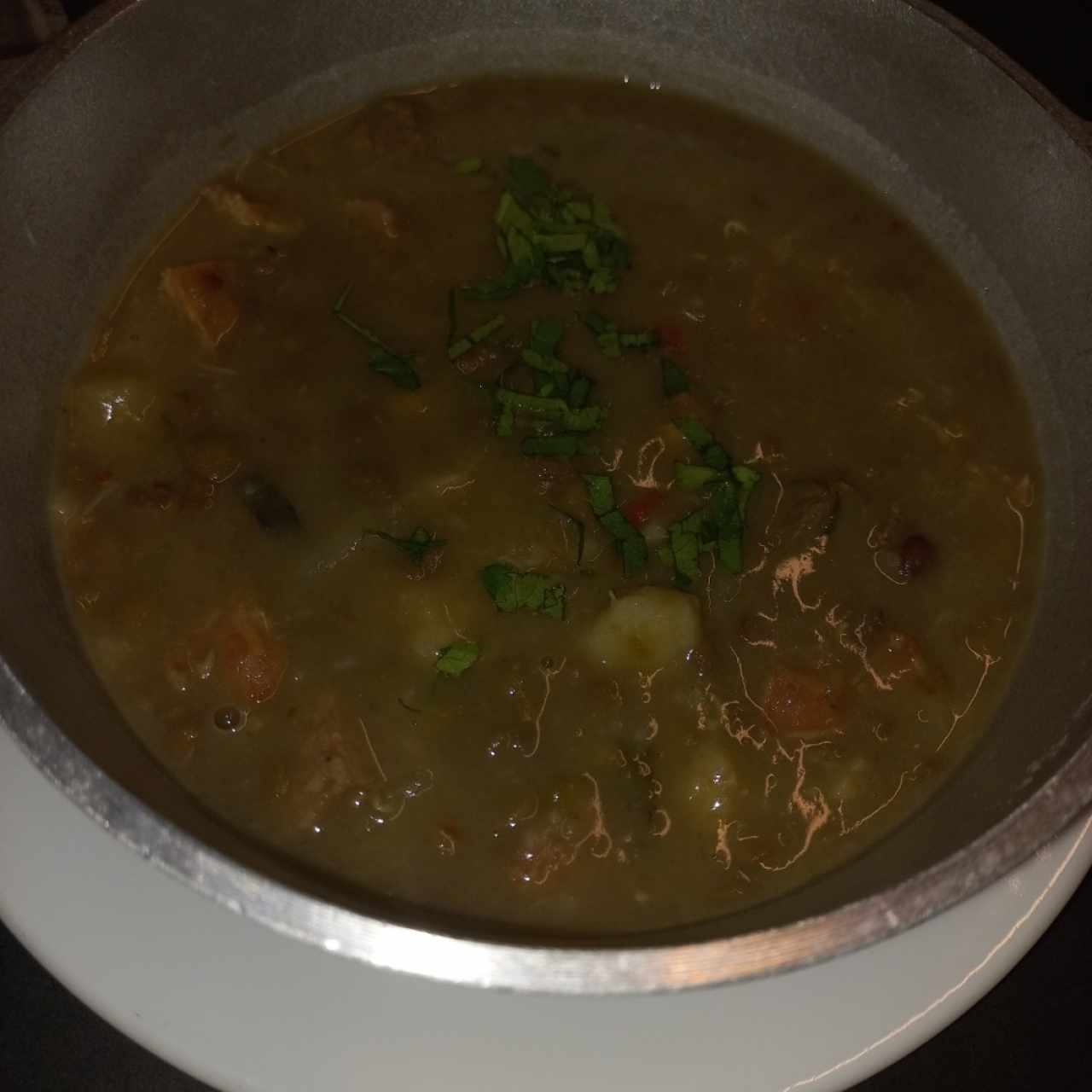 SOPA DE LENTEJA CON CARNE