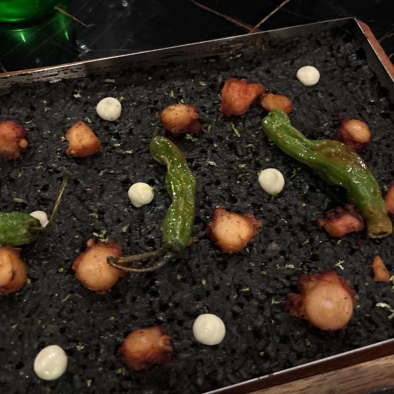 ARROZ NEGRO DE PULPO CROCANTE