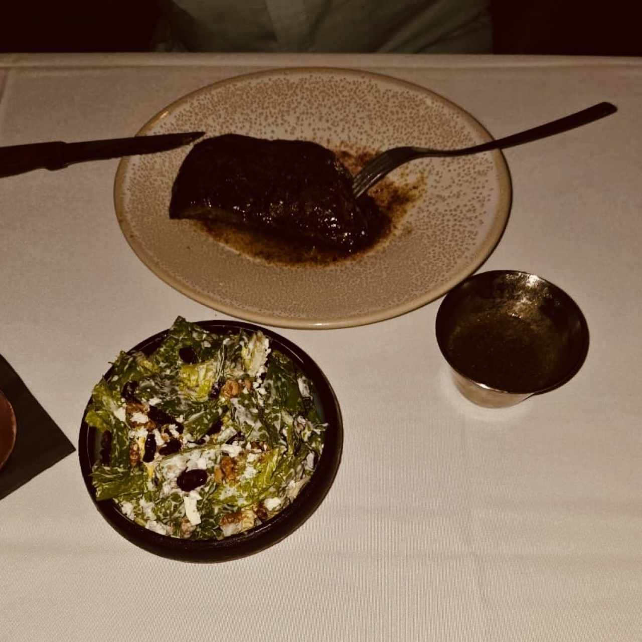 Vacio con ensalada